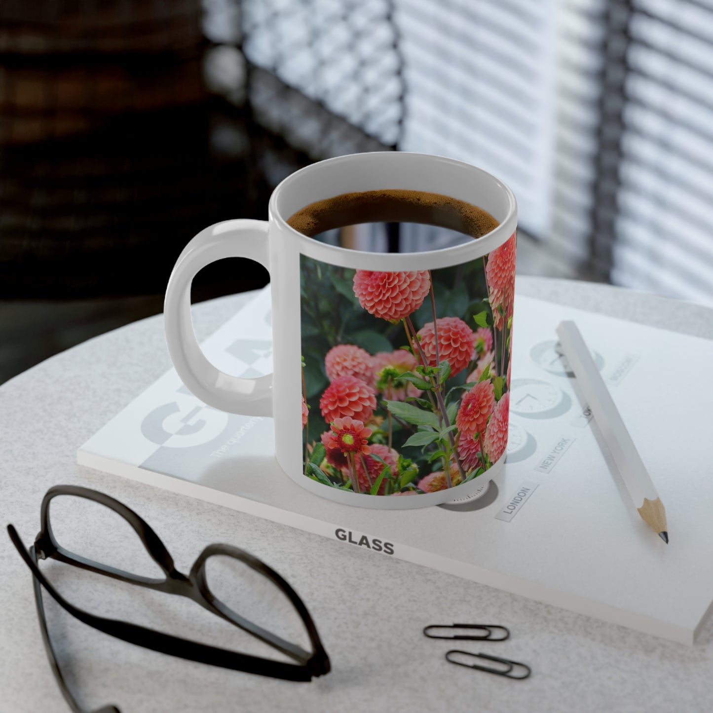 Mug - Formal Decorative Dahlias 20oz Jumbo Mug