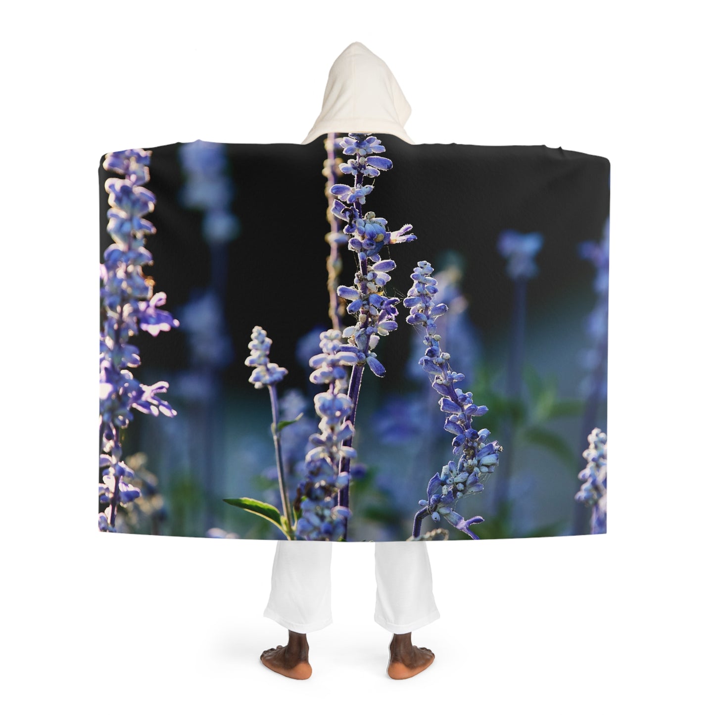 Sherpa Fleece Blanket - Blue Sage Organic Garden Photo