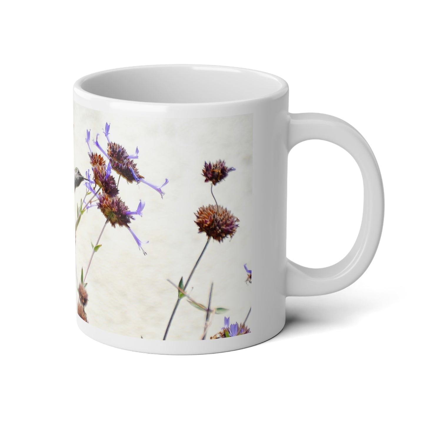 Large Mug - Anna's Hummingbird with Clevelandii Sage 20oz