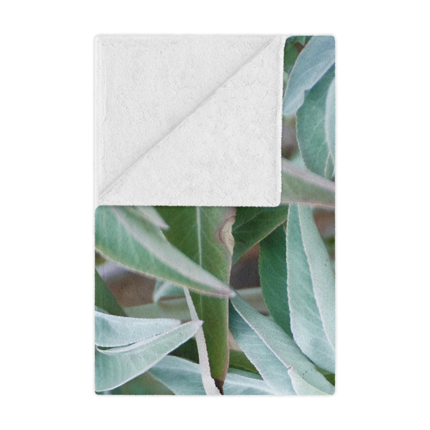 Throw Blanket - California Native White Sage Plant Photo Design