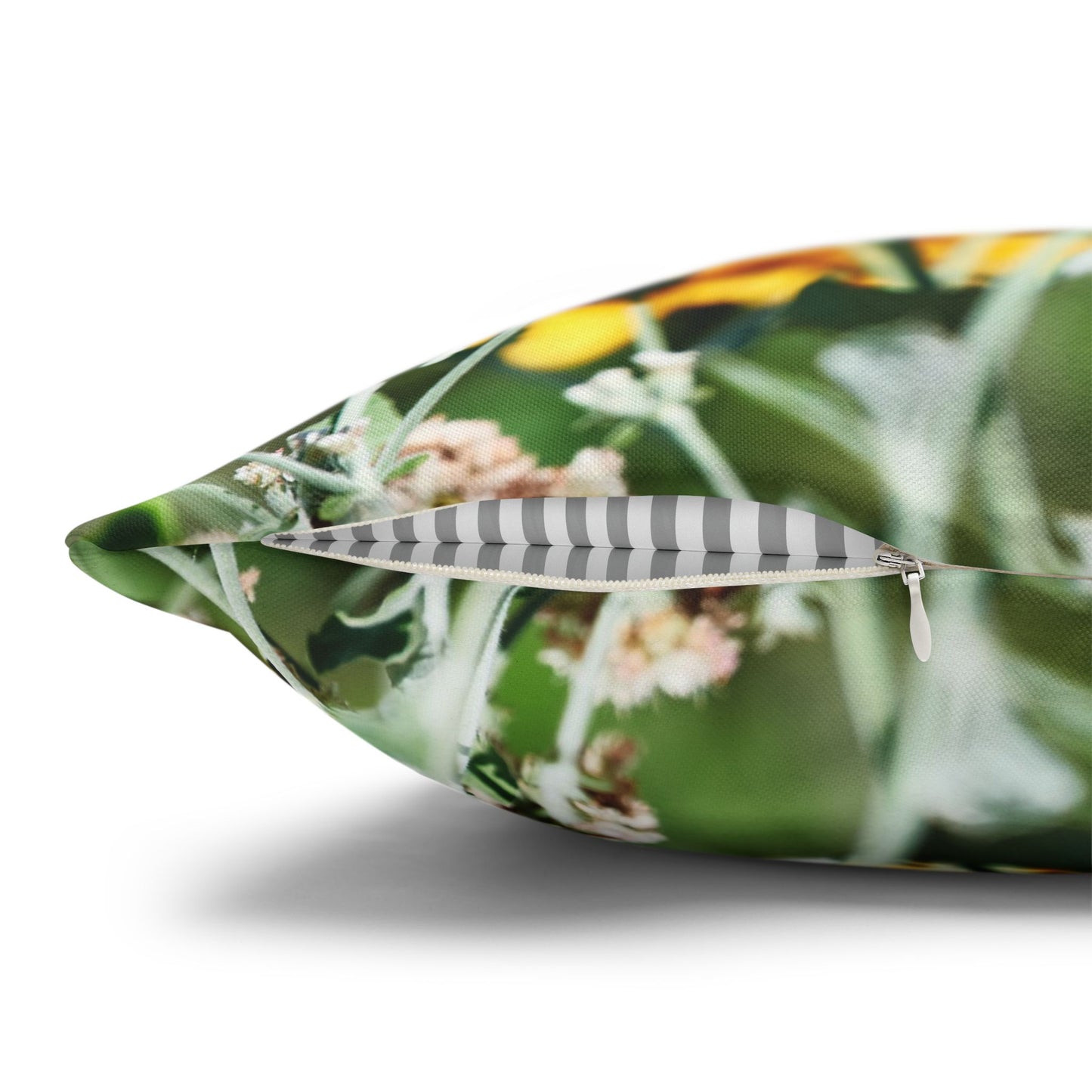 Canvas Pillowcase Butterfly Garden Photo Square