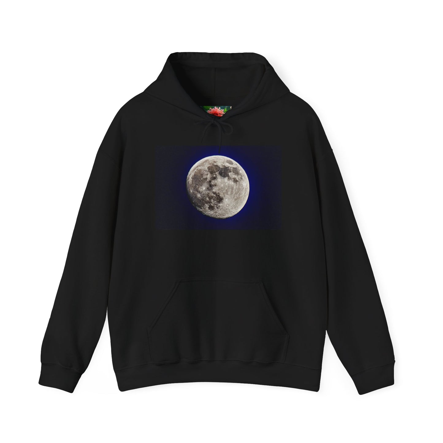 95% Illuminated Moon Photo Hoodie — Authentic Moon Photograph Sweatshirt