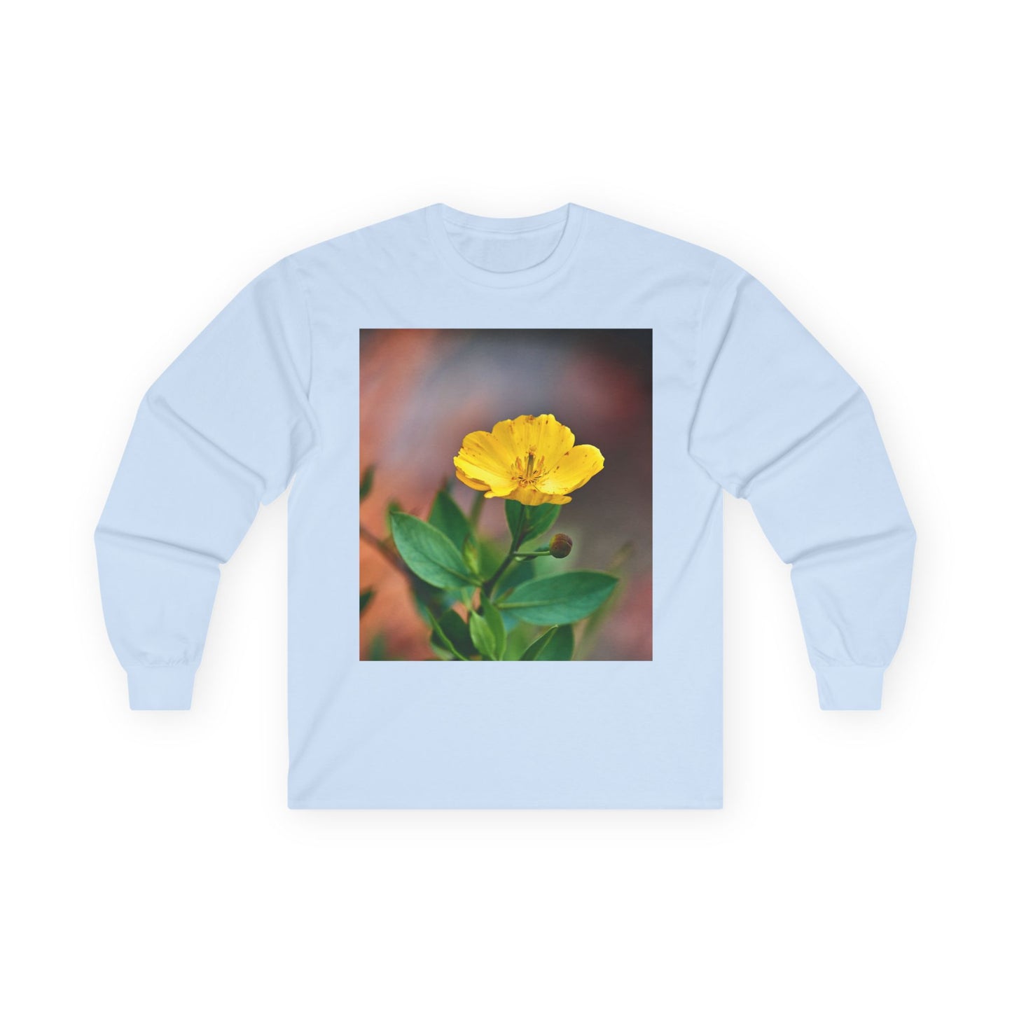 Botanical Long Sleeve Tee - Channel Island Bush Poppy Photo
