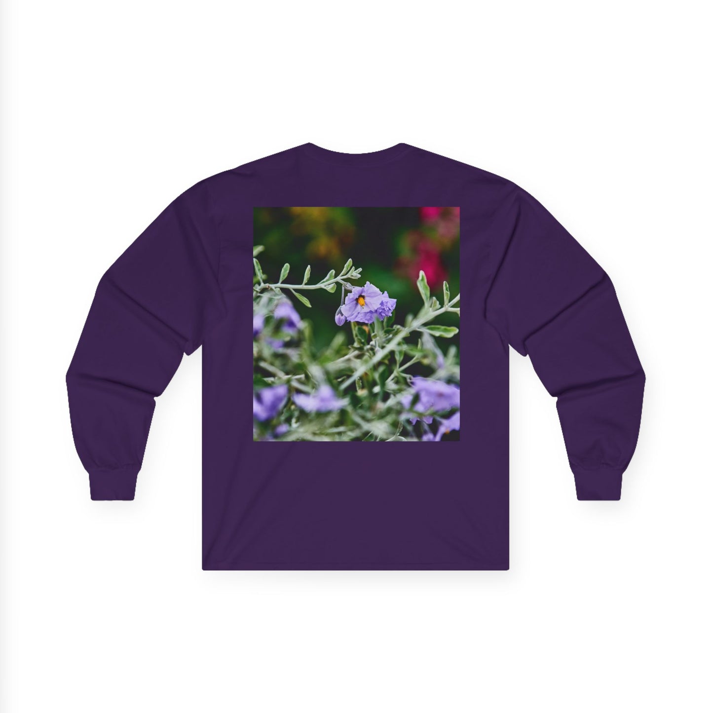 Native Solanum Umbelliferum Photo Long Sleeve Tee — Garden Botanical Shirt