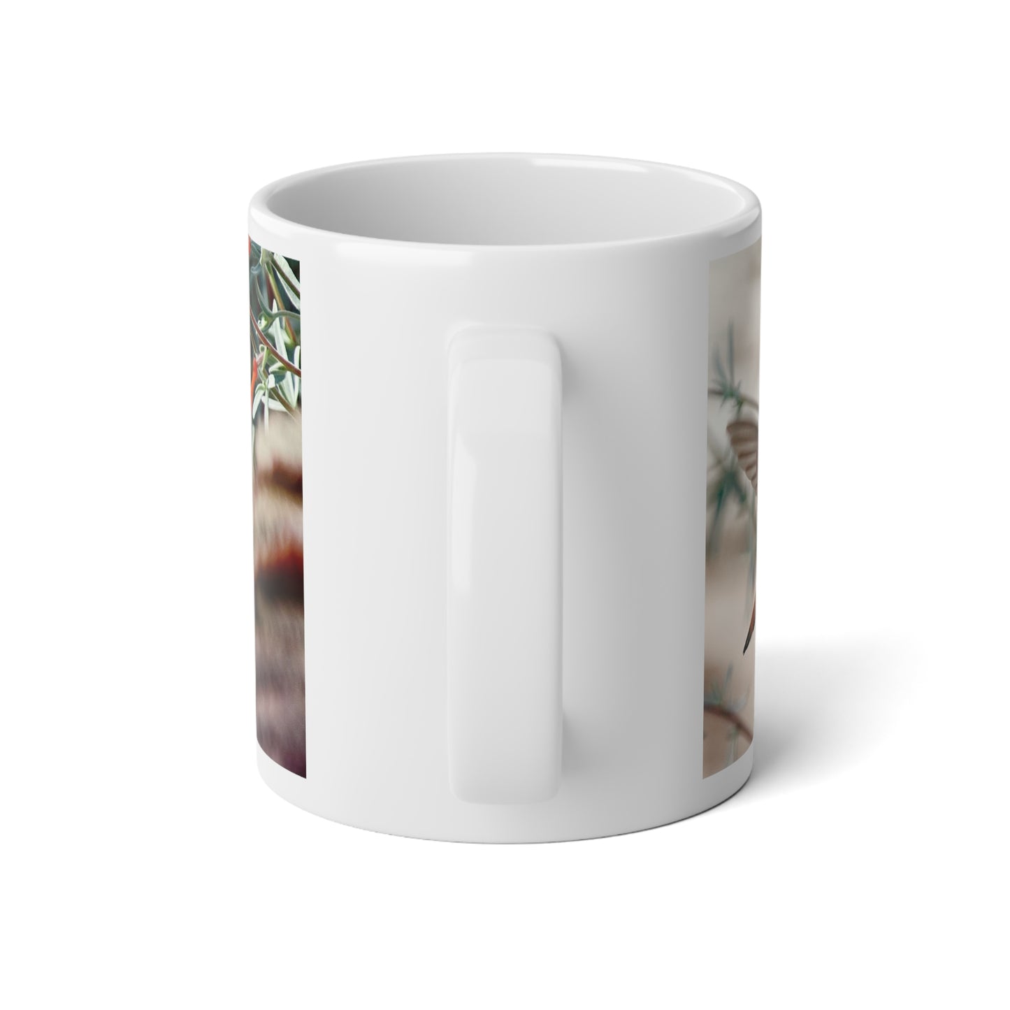 Mug - Hummingbird Drinking from Catalina Fuchsia Garden Photo Print 20oz