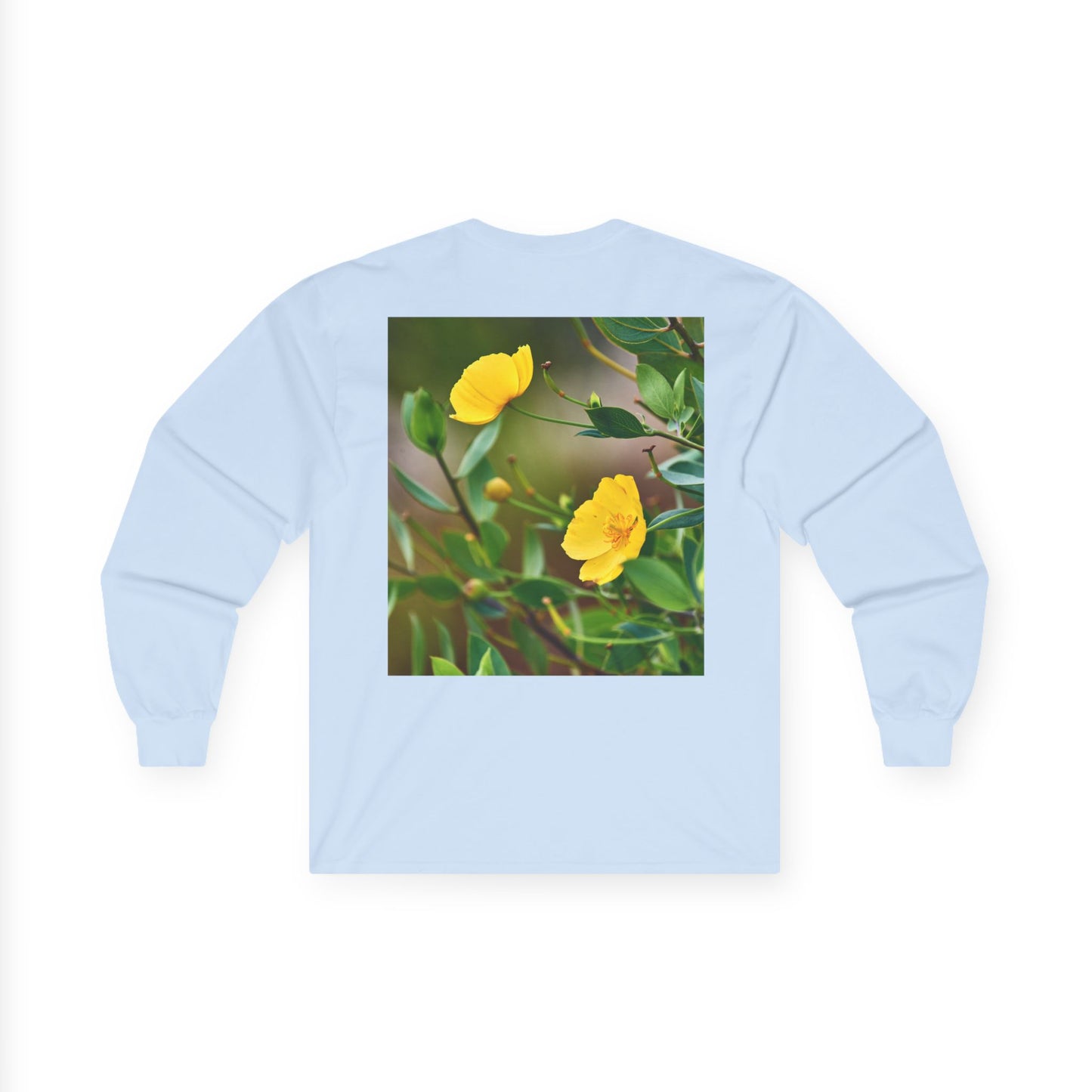 Botanical Long Sleeve Tee - Channel Island Bush Poppy Photo