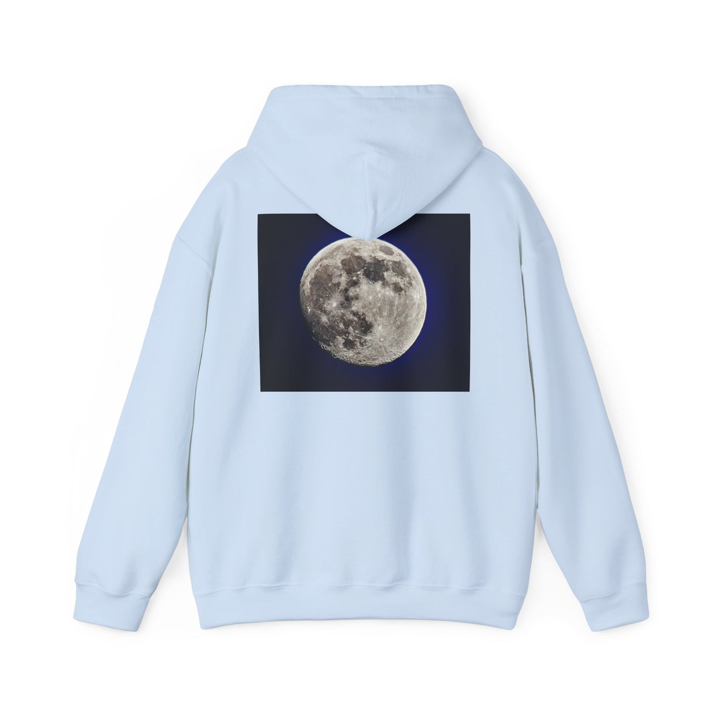 95% Illuminated Moon Photo Hoodie — Authentic Moon Photograph Sweatshirt
