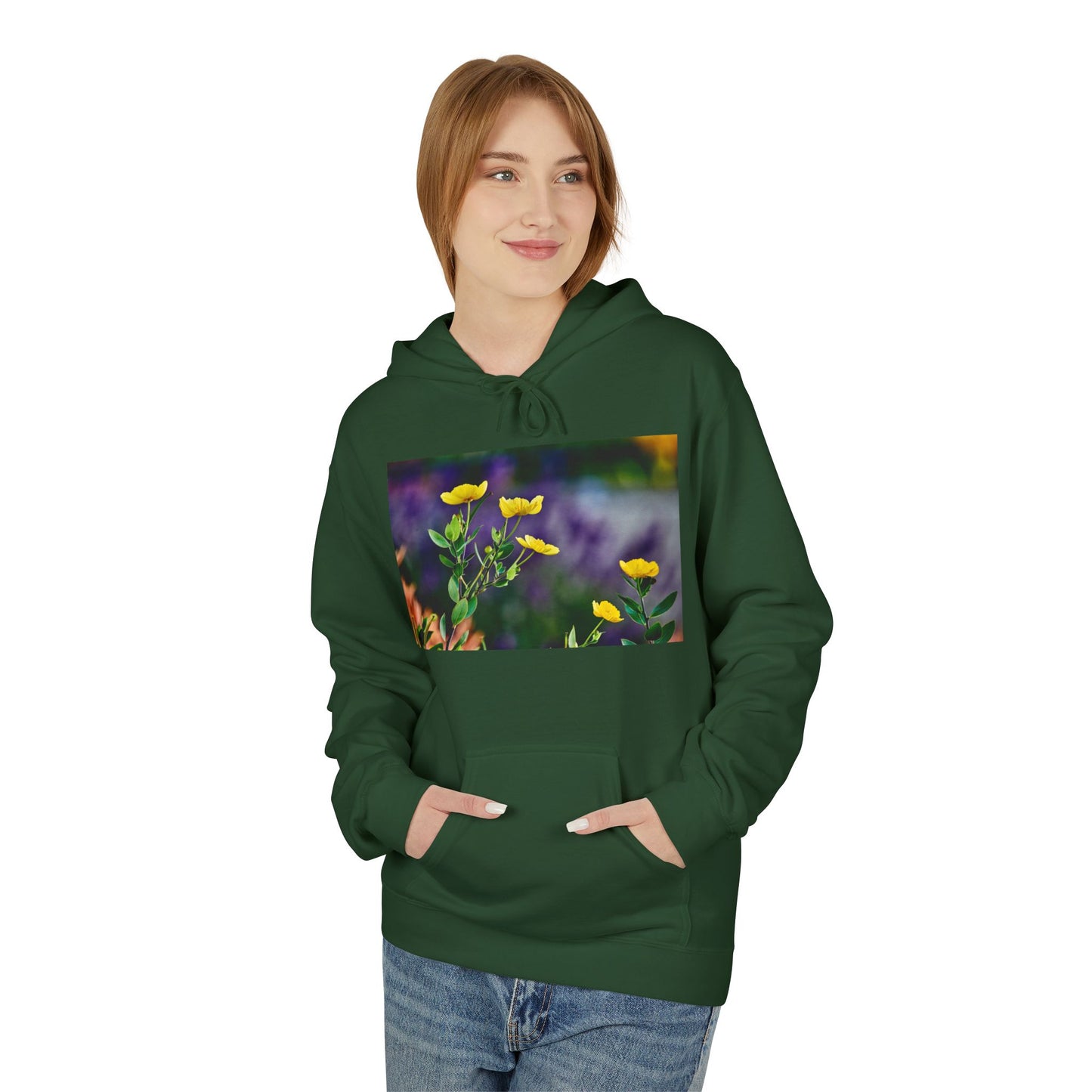 California Native Flower Hoodie — Channel Island Bush Poppy & Catalina Rock Flower Photo