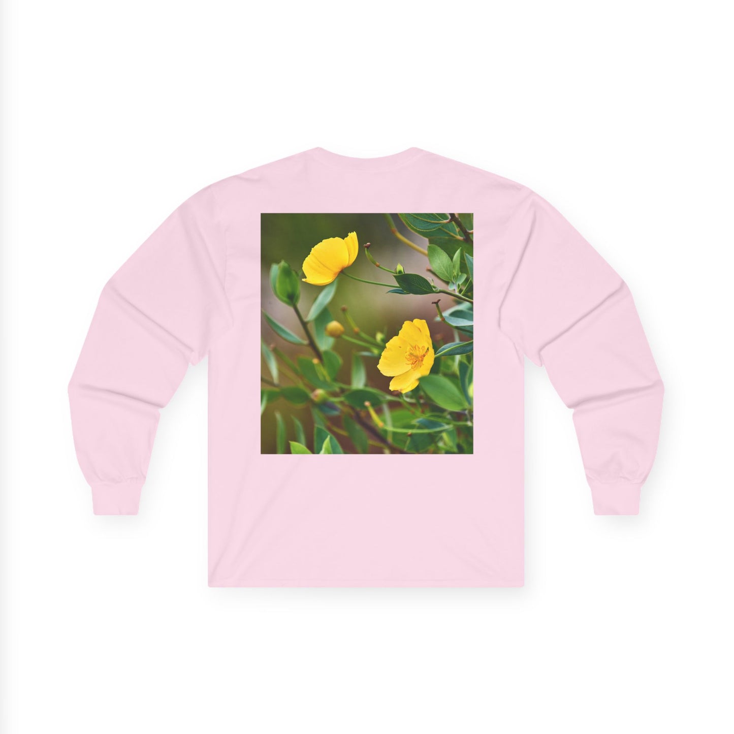 Botanical Long Sleeve Tee - Channel Island Bush Poppy Photo