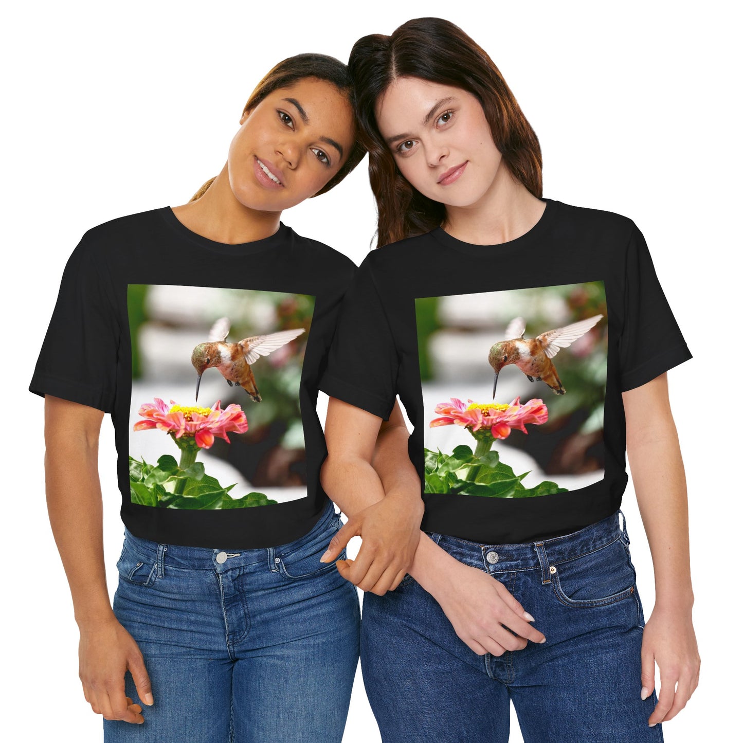 Hummingbird Zinnia Tee