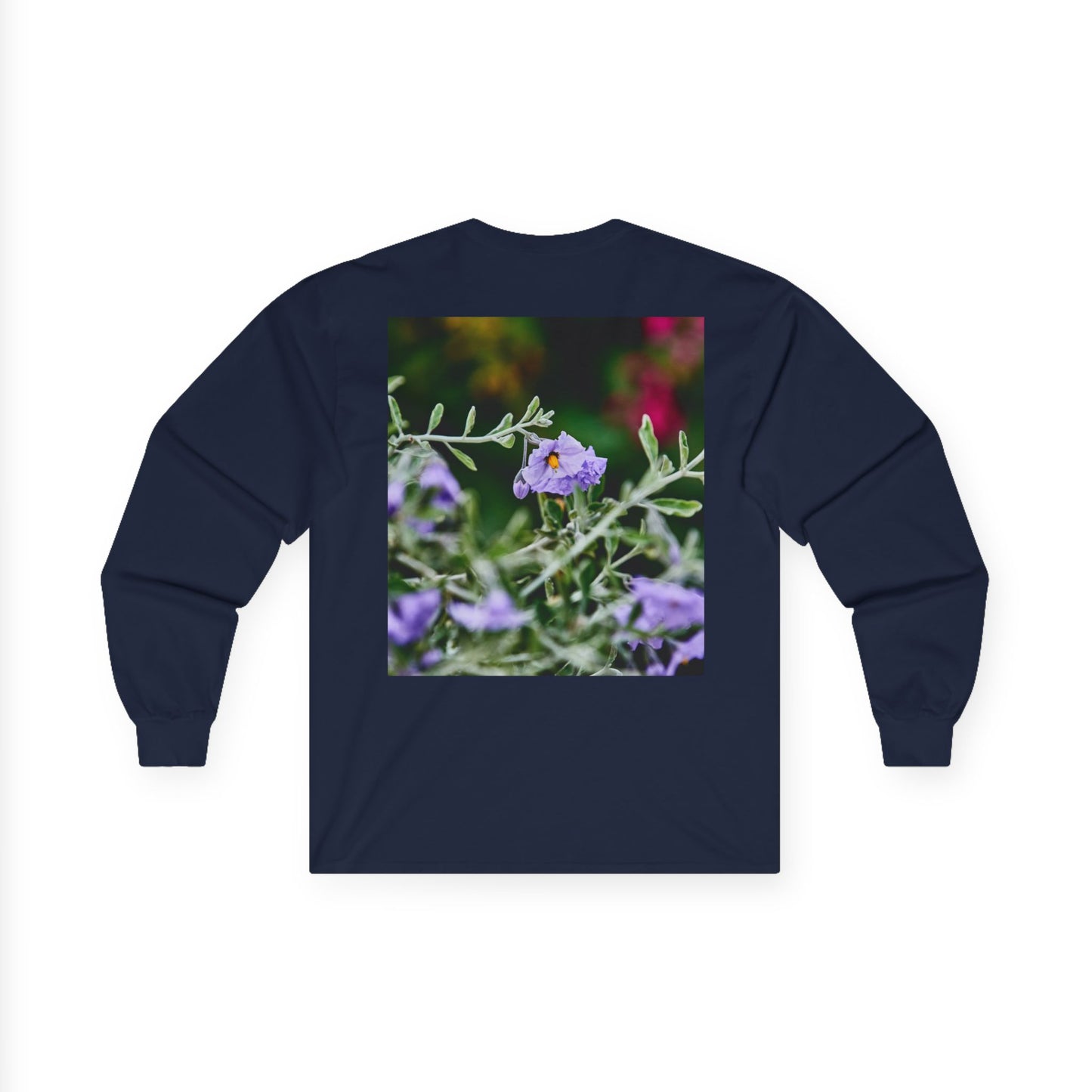 Native Solanum Umbelliferum Photo Long Sleeve Tee — Garden Botanical Shirt
