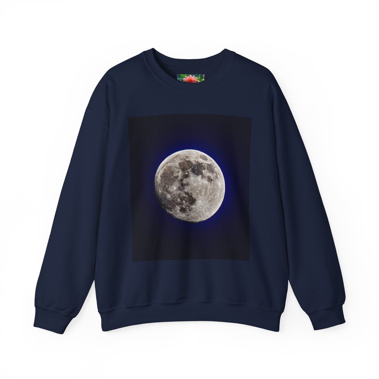 Moon Phase Crewneck Sweatshirt — Front & Back Lunar Photo Print