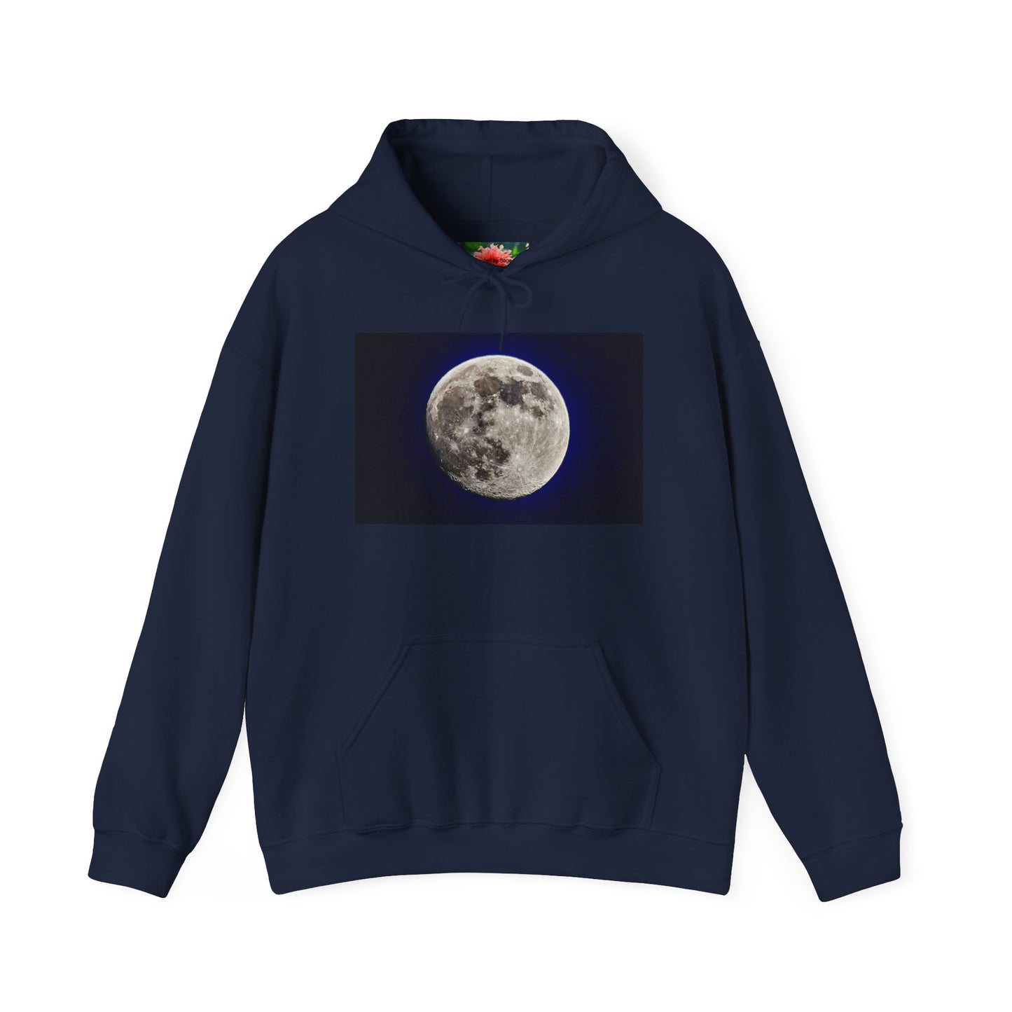 95% Illuminated Moon Photo Hoodie — Authentic Moon Photograph Sweatshirt
