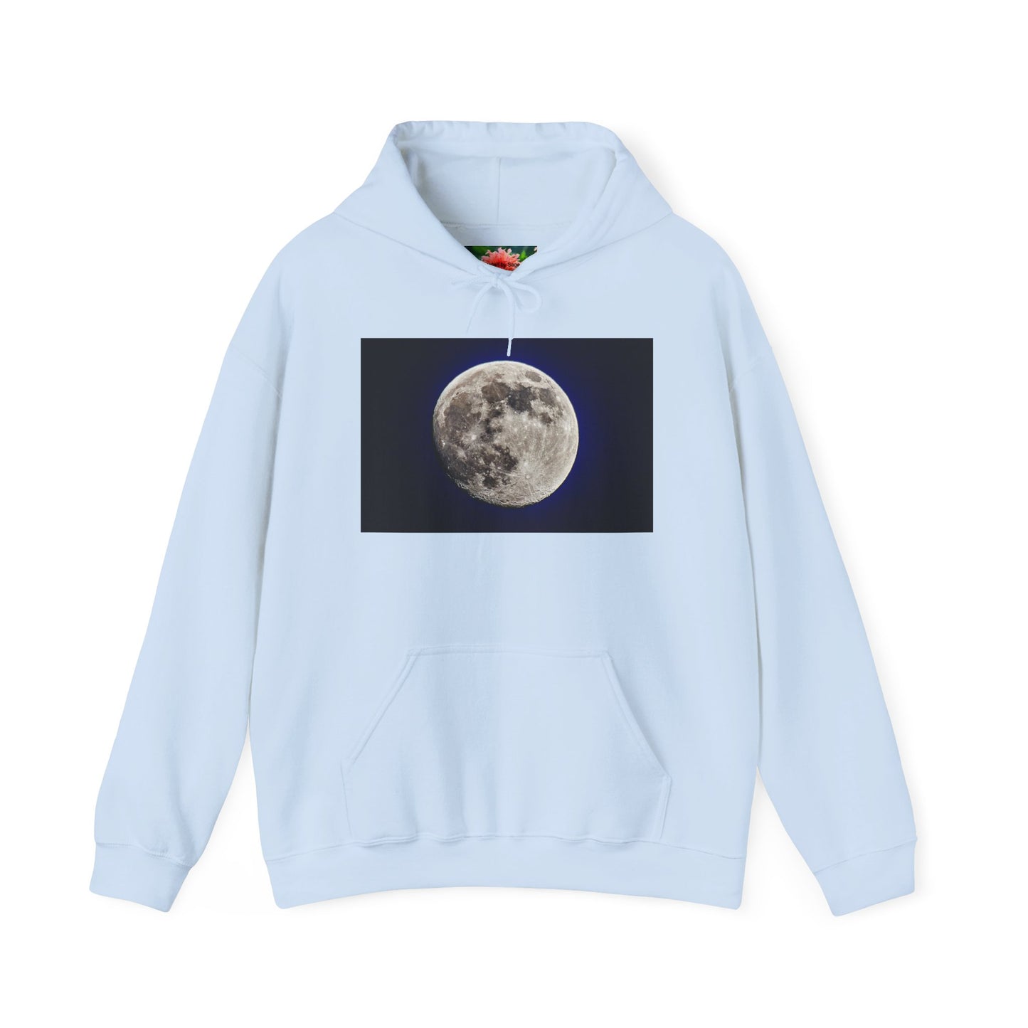 95% Illuminated Moon Photo Hoodie — Authentic Moon Photograph Sweatshirt