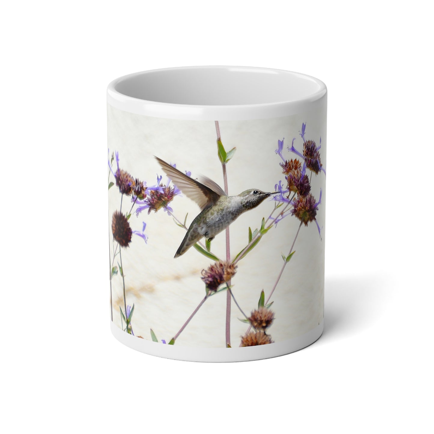 Large Mug - Anna's Hummingbird with Clevelandii Sage 20oz