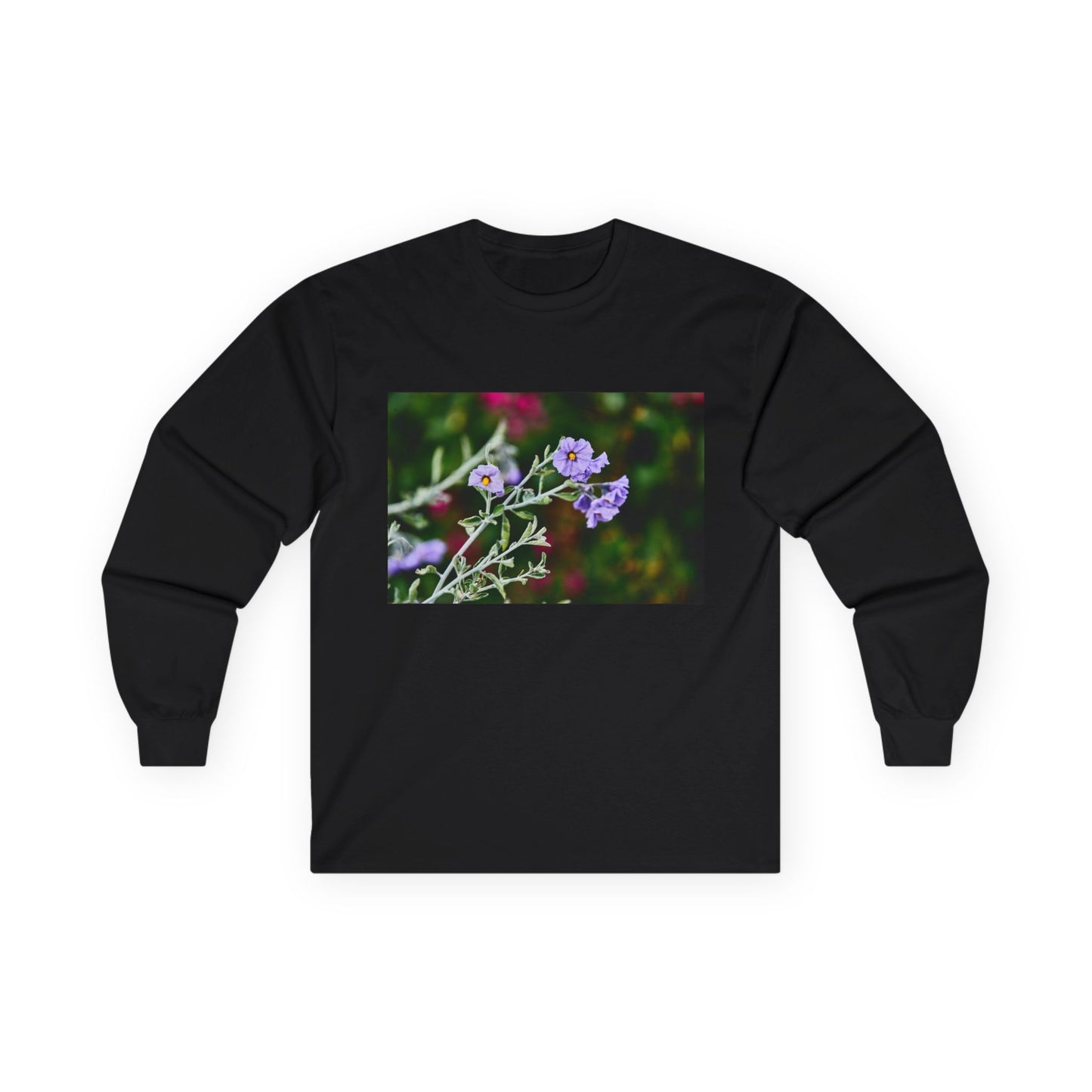 Native Solanum Umbelliferum Photo Long Sleeve Tee — Garden Botanical Shirt
