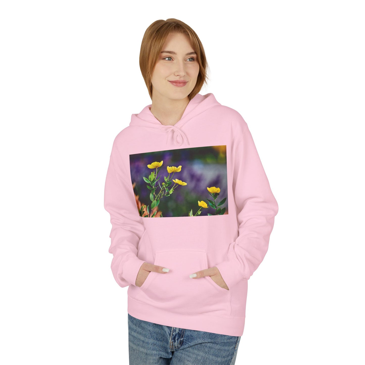 California Native Flower Hoodie — Channel Island Bush Poppy & Catalina Rock Flower Photo