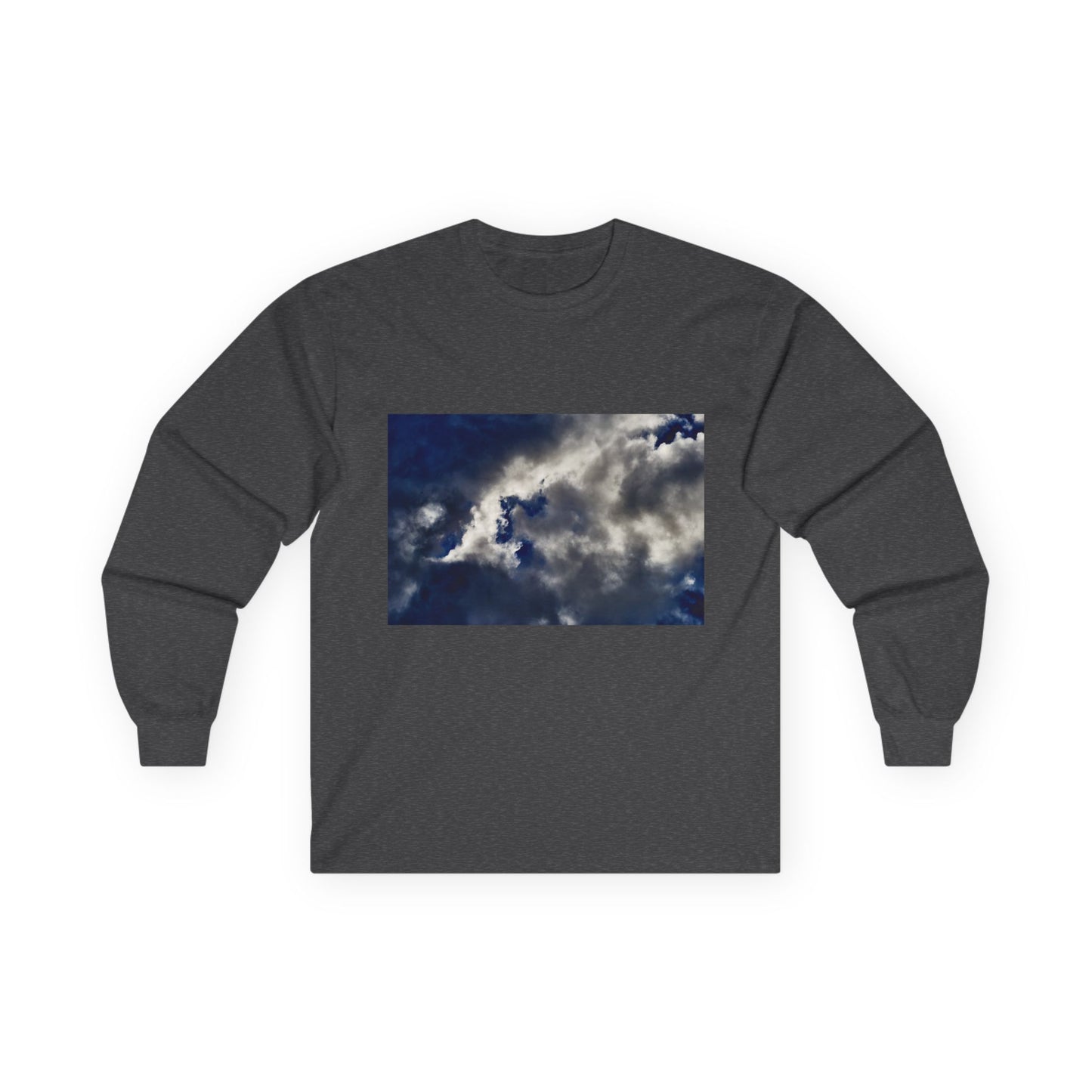 Cloudscape Photo Long Sleeve Tee — Stormy Sky Graphic Shirt