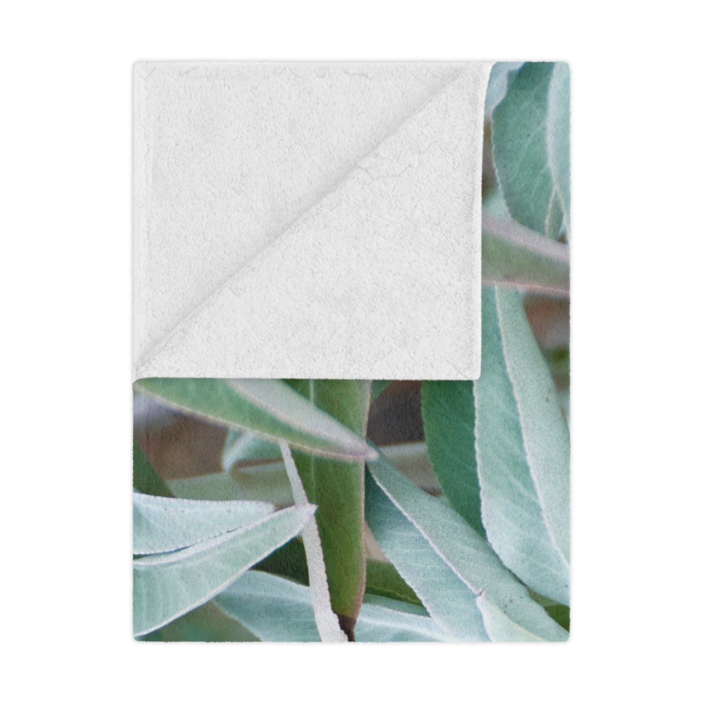Throw Blanket - California Native White Sage Plant Photo Design