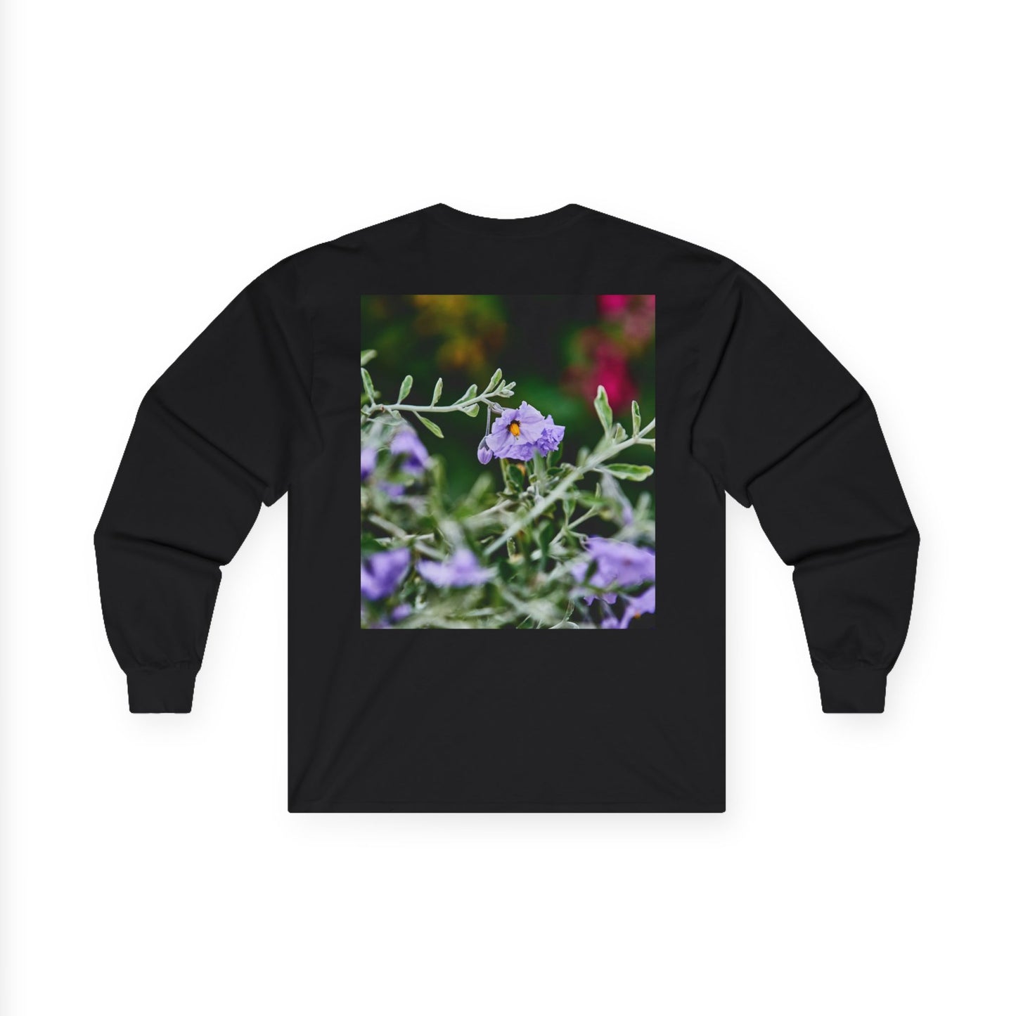 Native Solanum Umbelliferum Photo Long Sleeve Tee — Garden Botanical Shirt