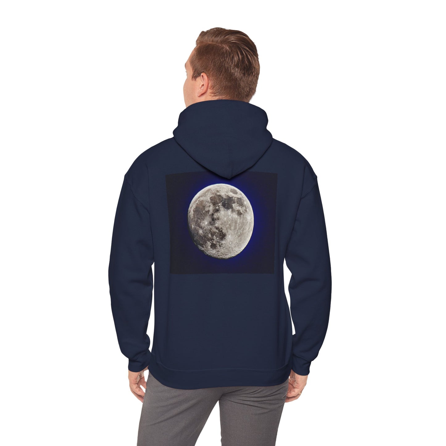 95% Illuminated Moon Photo Hoodie — Authentic Moon Photograph Sweatshirt
