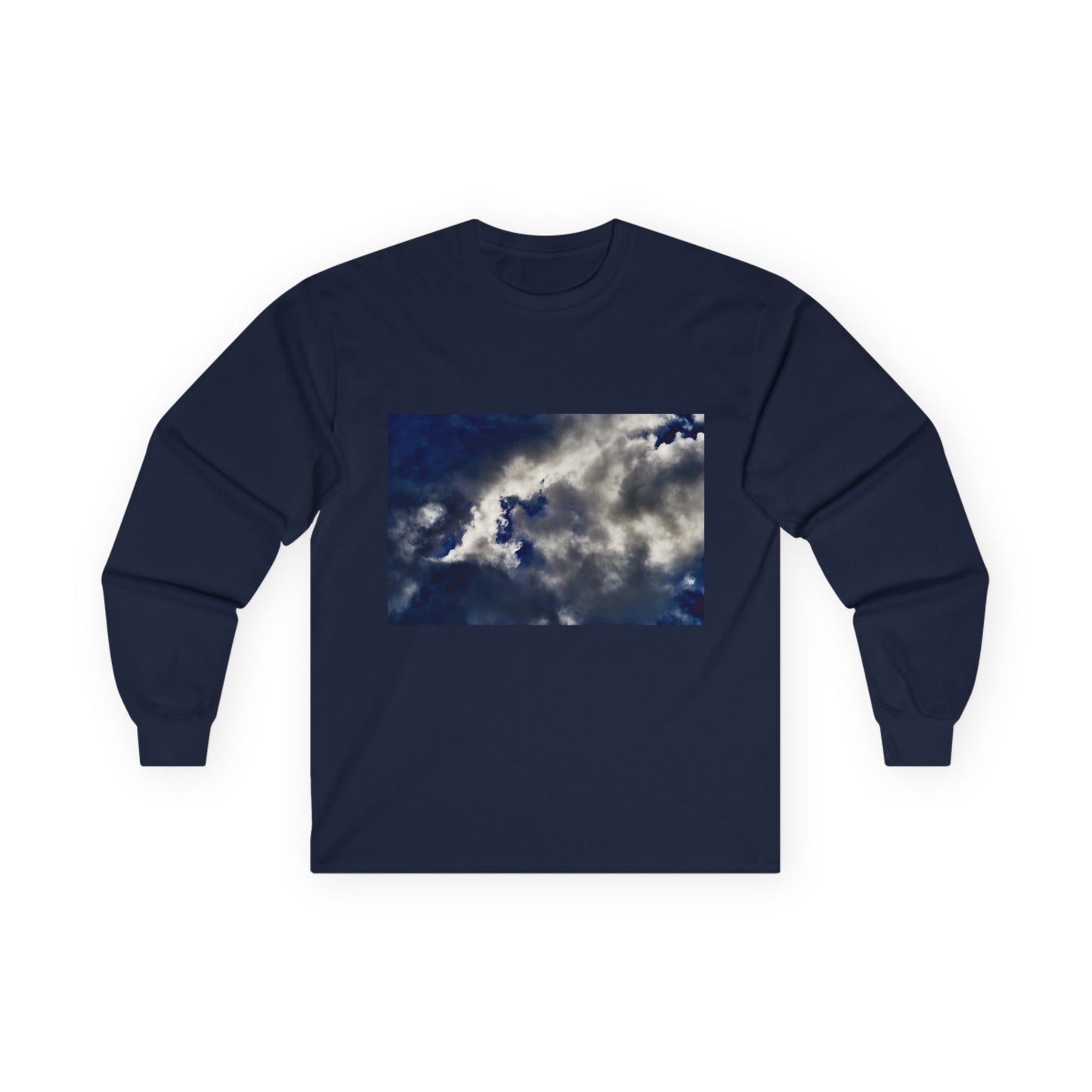 Cloudscape Photo Long Sleeve Tee — Stormy Sky Graphic Shirt