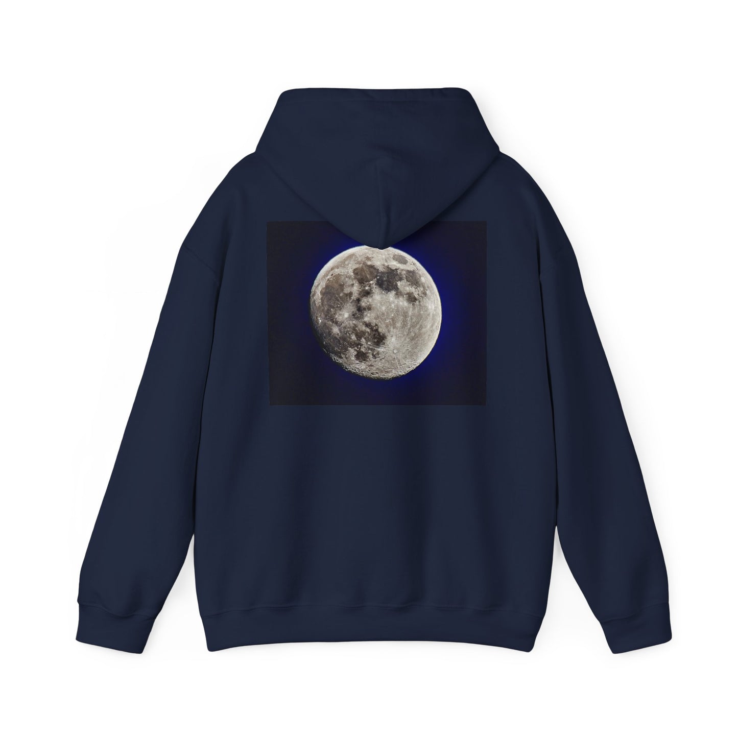 95% Illuminated Moon Photo Hoodie — Authentic Moon Photograph Sweatshirt