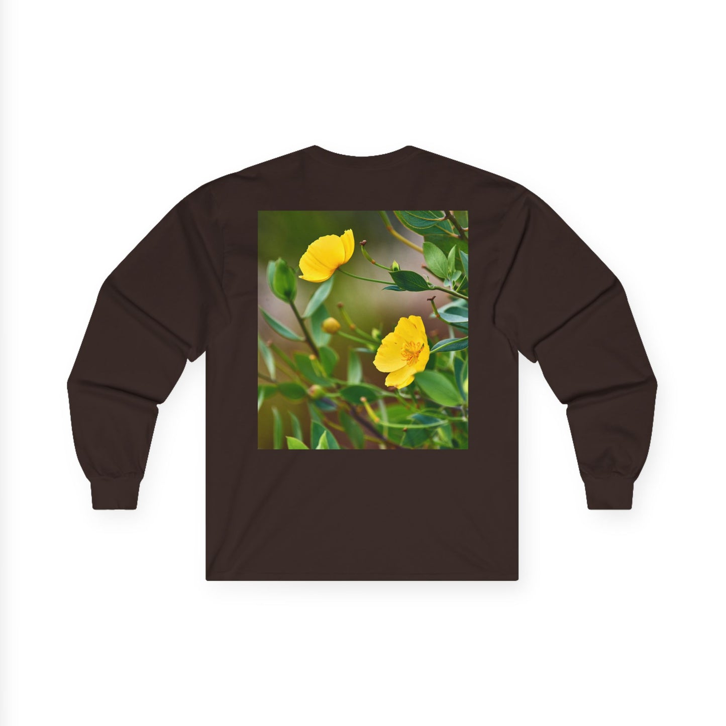 Botanical Long Sleeve Tee - Channel Island Bush Poppy Photo