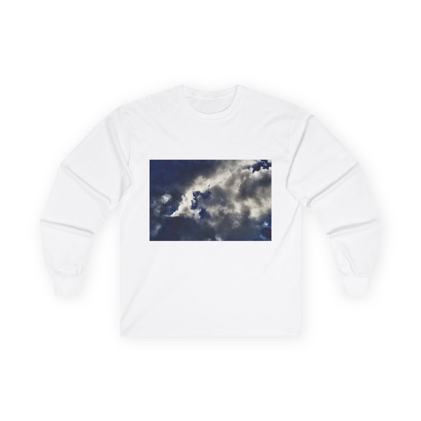 Cloudscape Photo Long Sleeve Tee — Stormy Sky Graphic Shirt