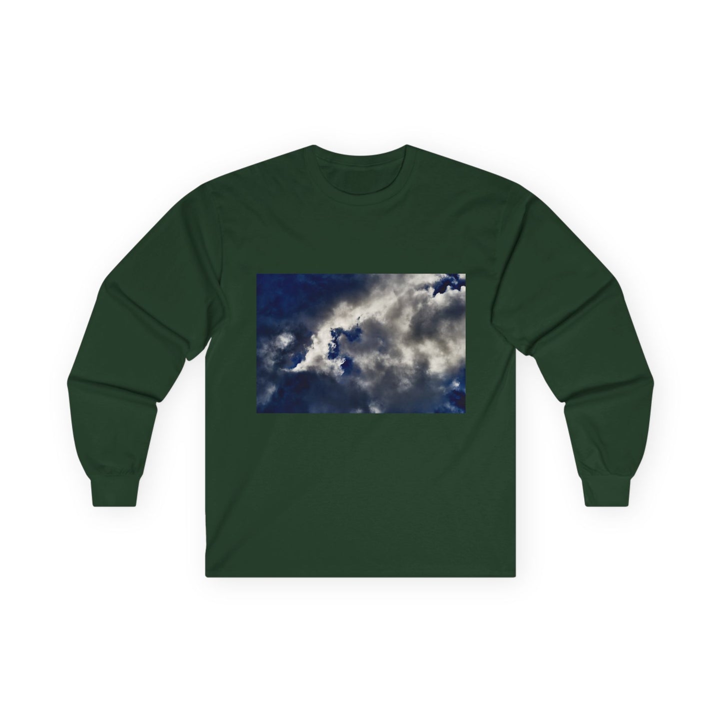 Cloudscape Photo Long Sleeve Tee — Stormy Sky Graphic Shirt