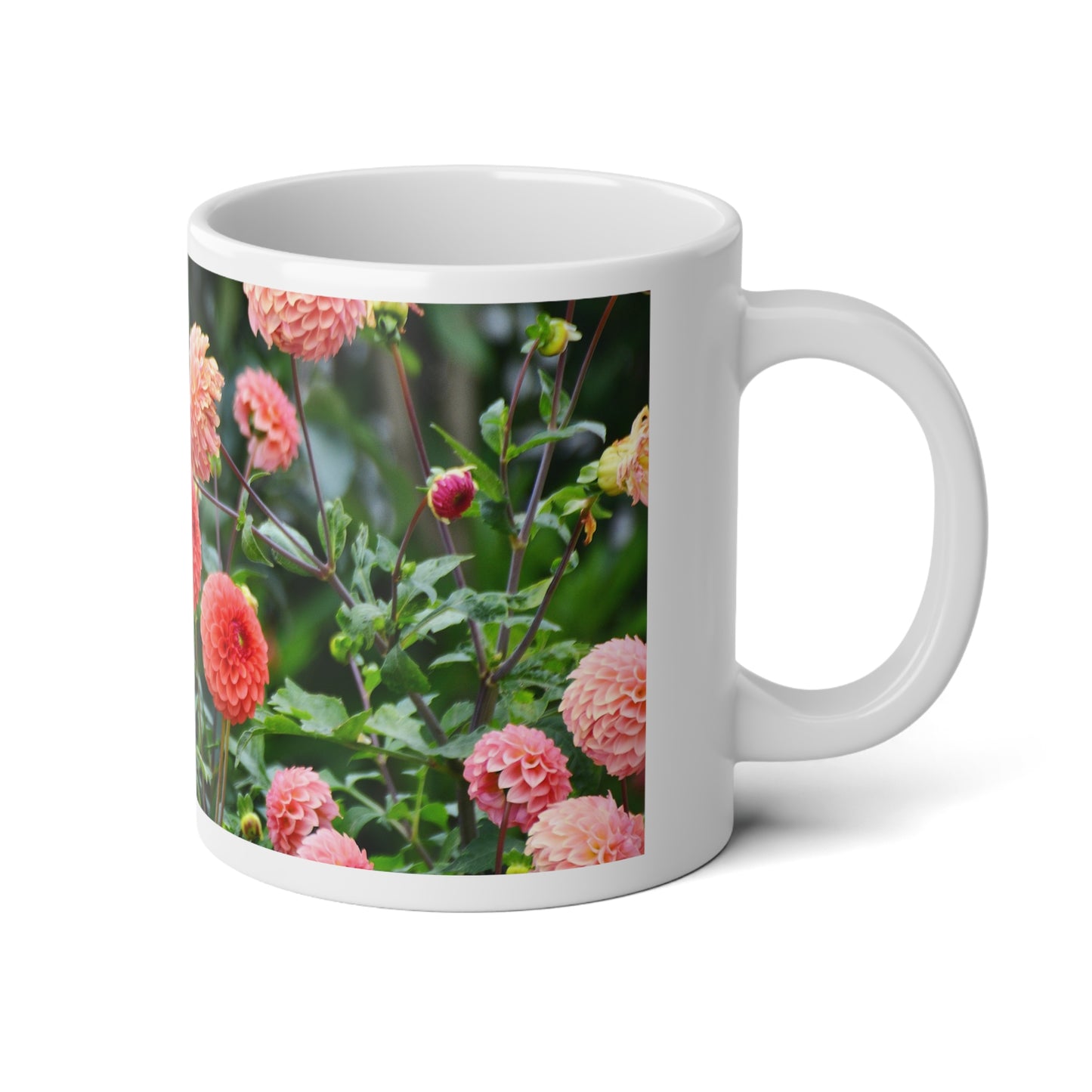 Mug - Formal Decorative Dahlias 20oz Jumbo Mug