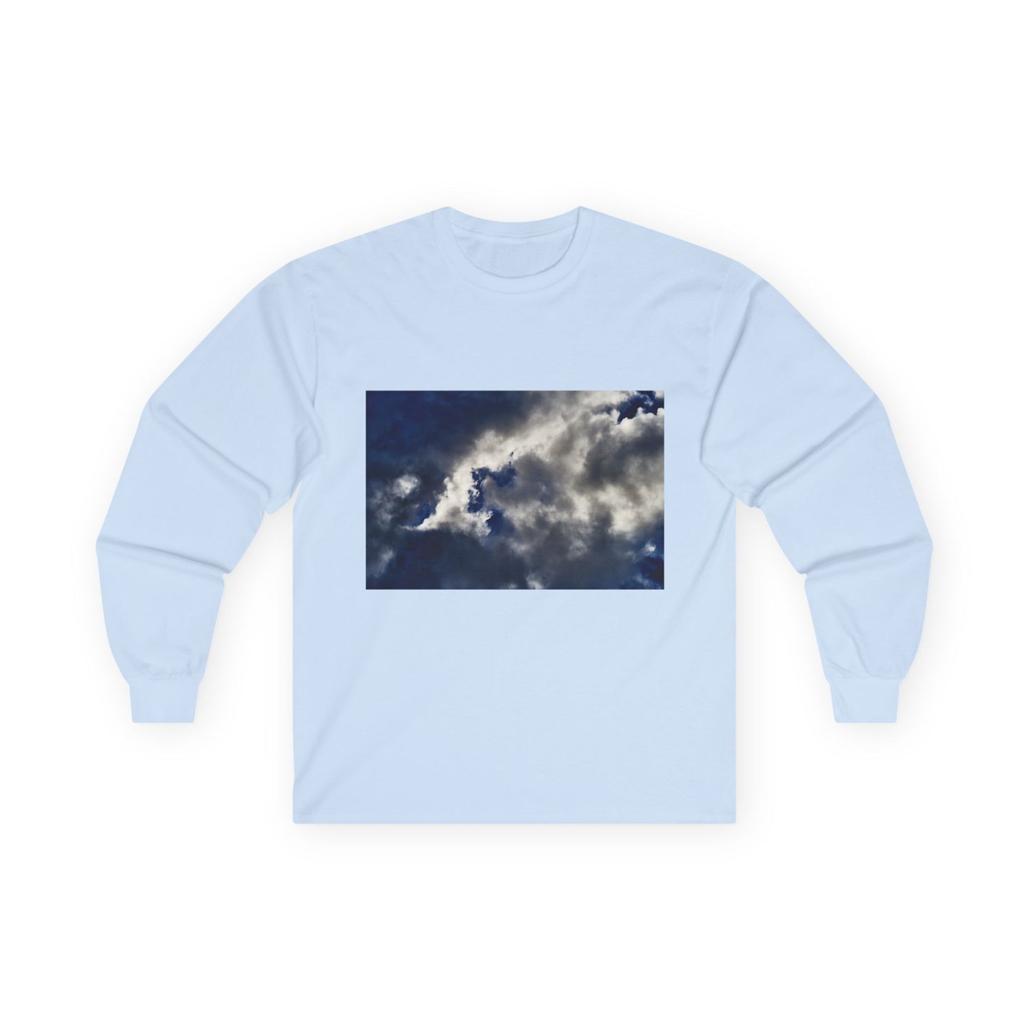 Cloudscape Photo Long Sleeve Tee — Stormy Sky Graphic Shirt