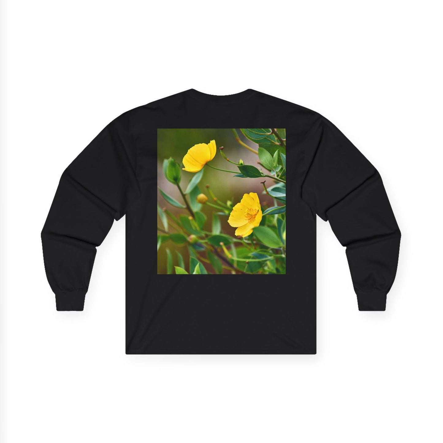 Botanical Long Sleeve Tee - Channel Island Bush Poppy Photo