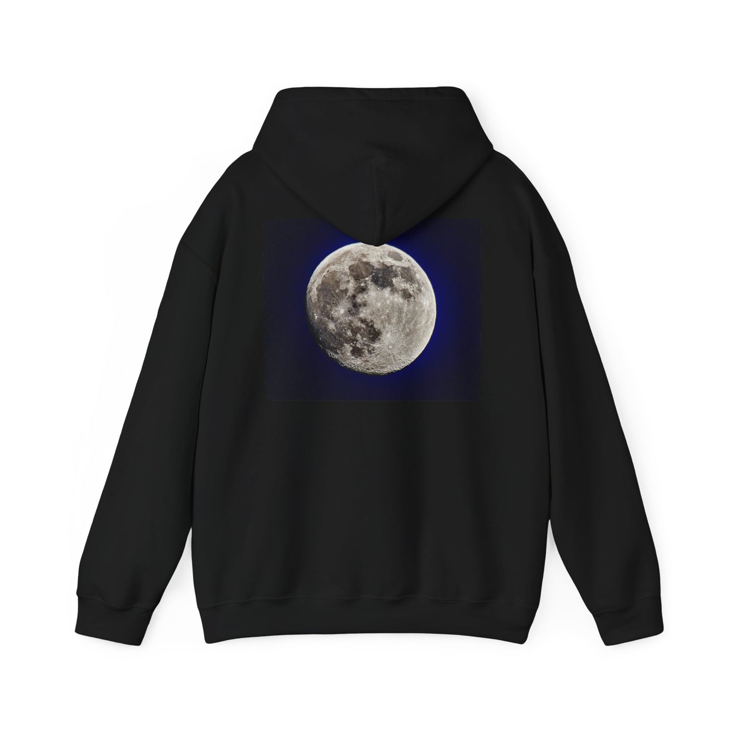 95% Illuminated Moon Photo Hoodie — Authentic Moon Photograph Sweatshirt