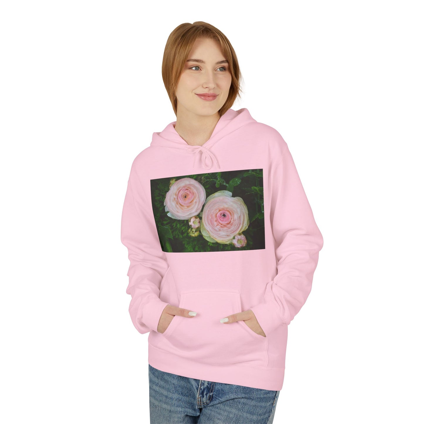 Hoodie - Dahlia Plant Photography Softstyle Fleece