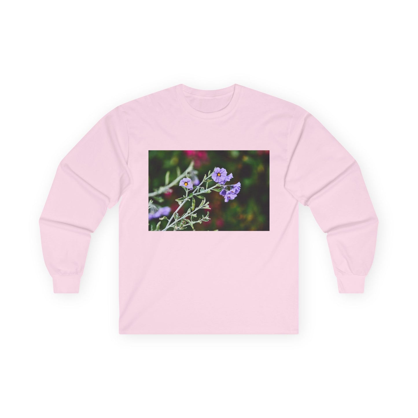 Native Solanum Umbelliferum Photo Long Sleeve Tee — Garden Botanical Shirt
