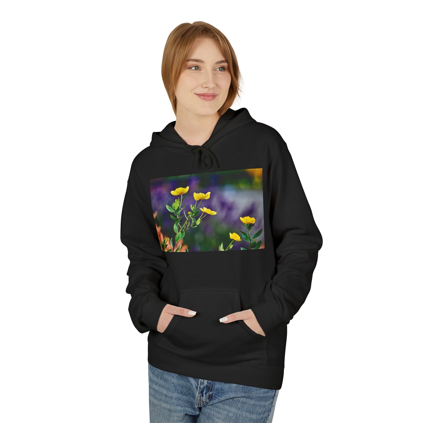 California Native Flower Hoodie — Channel Island Bush Poppy & Catalina Rock Flower Photo