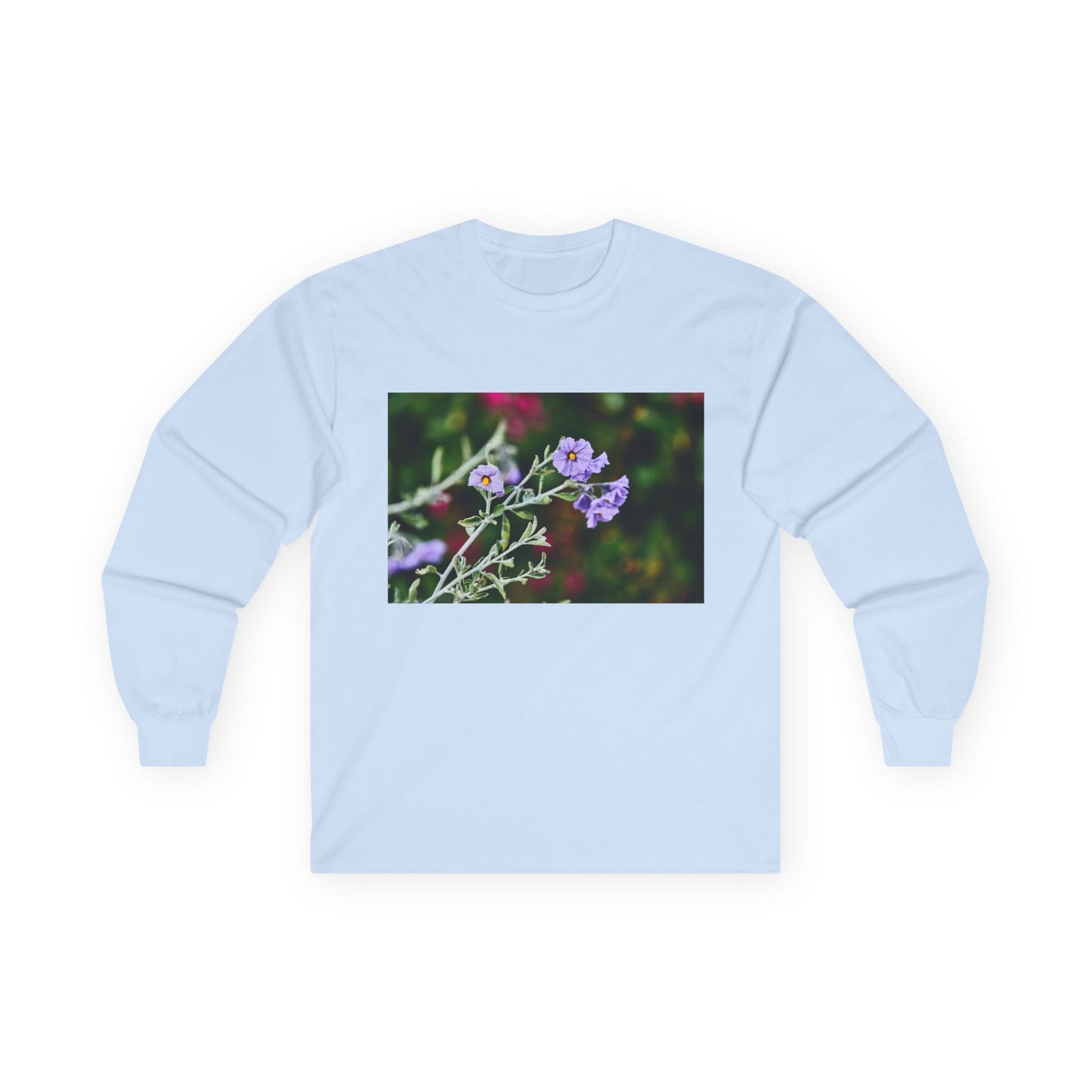 Native Solanum Umbelliferum Photo Long Sleeve Tee — Garden Botanical Shirt