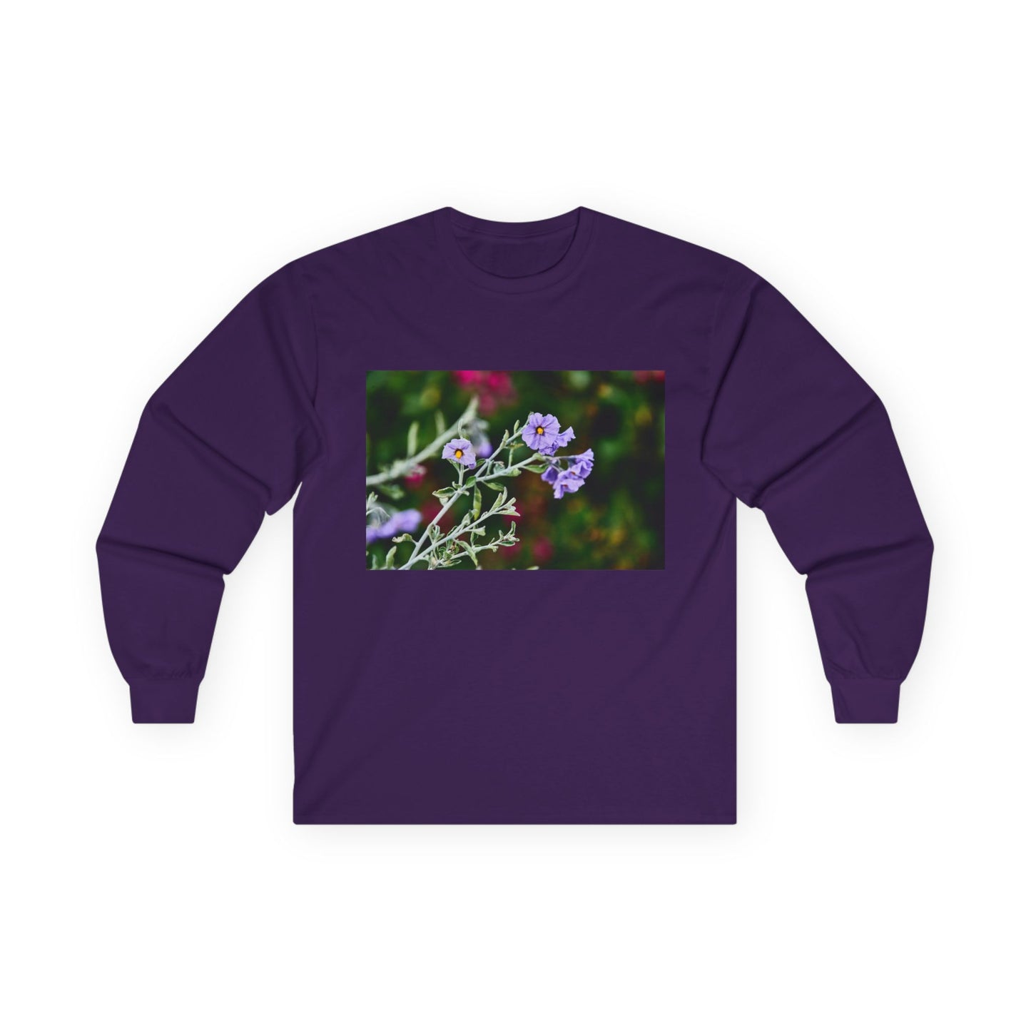 Native Solanum Umbelliferum Photo Long Sleeve Tee — Garden Botanical Shirt