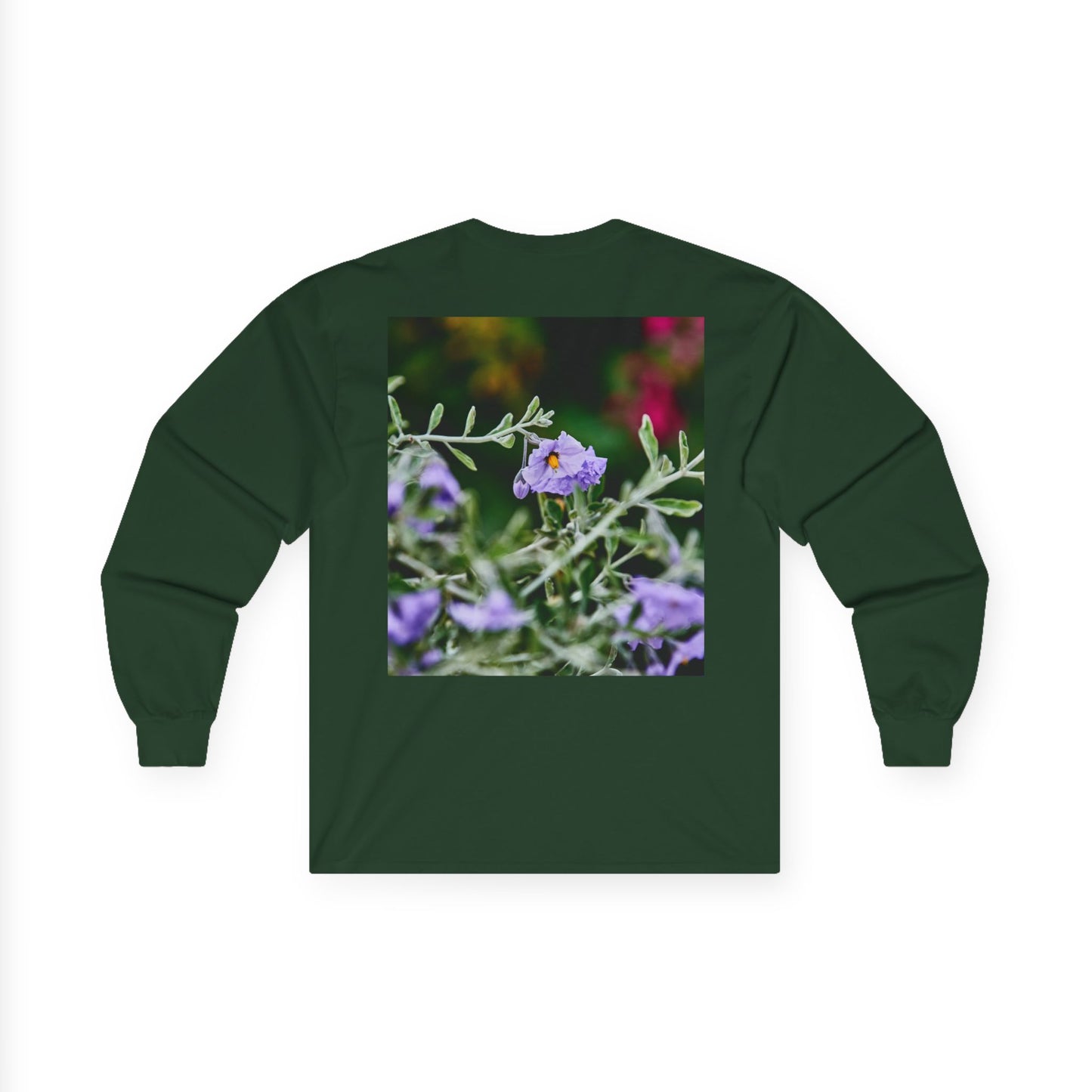 Native Solanum Umbelliferum Photo Long Sleeve Tee — Garden Botanical Shirt