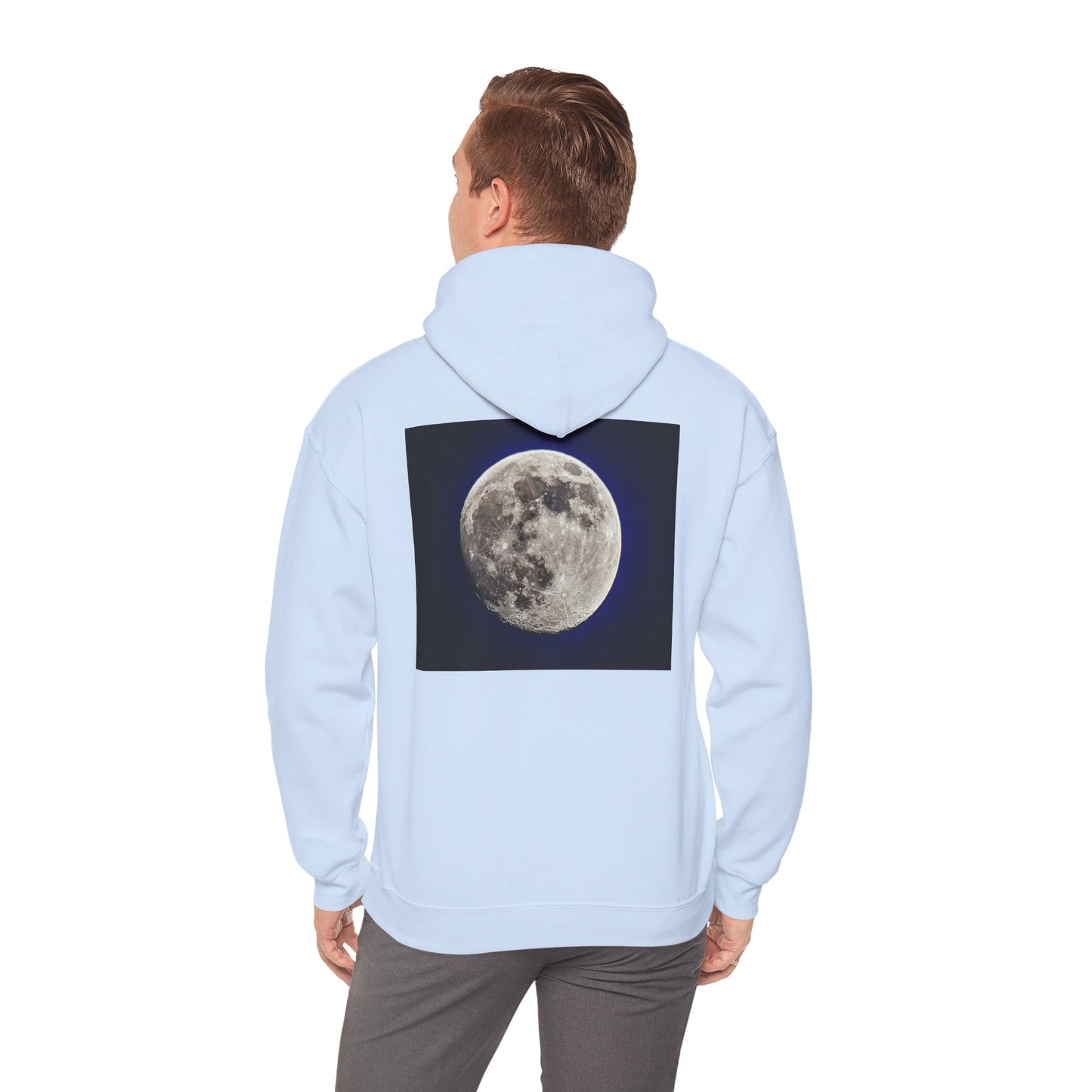 95% Illuminated Moon Photo Hoodie — Authentic Moon Photograph Sweatshirt