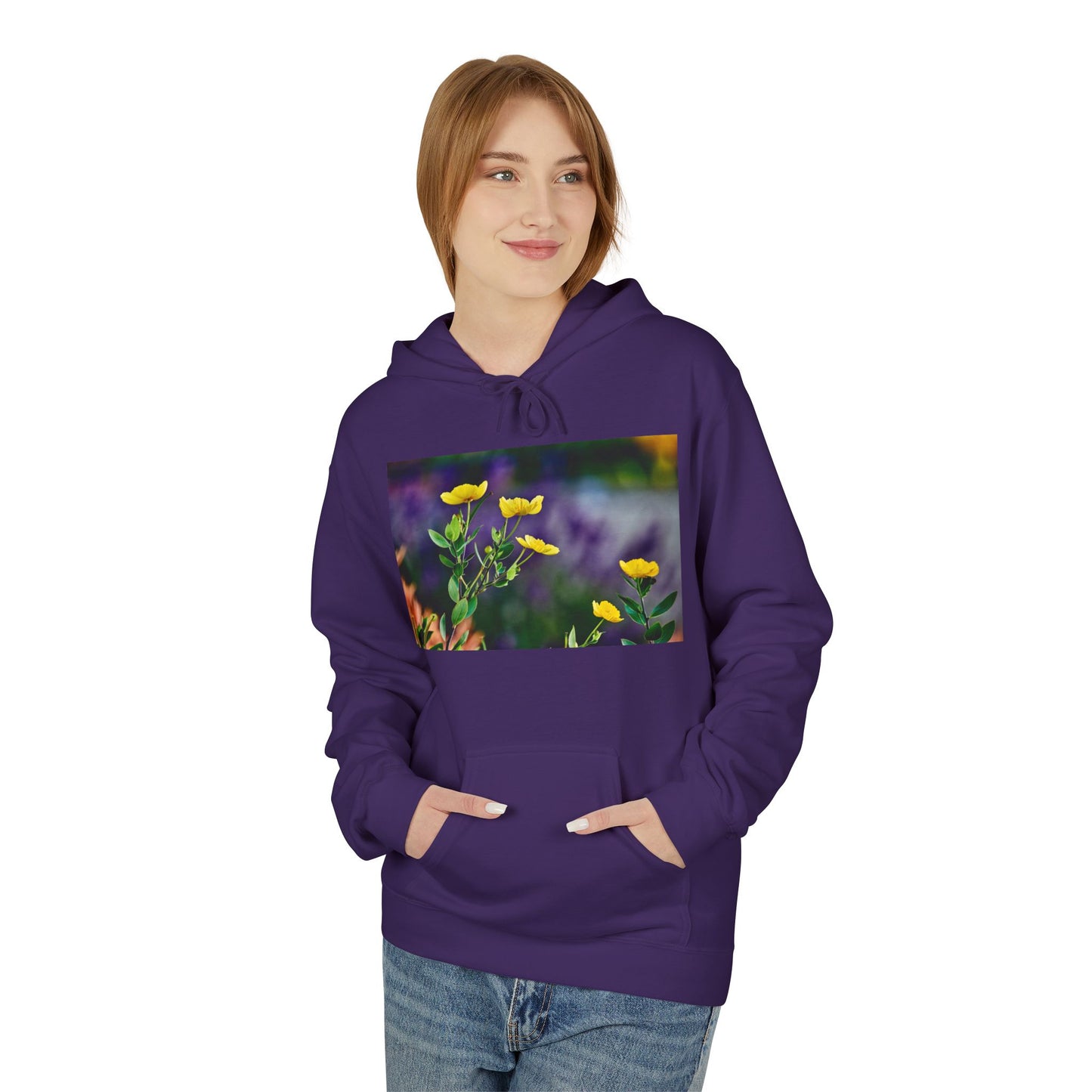California Native Flower Hoodie — Channel Island Bush Poppy & Catalina Rock Flower Photo
