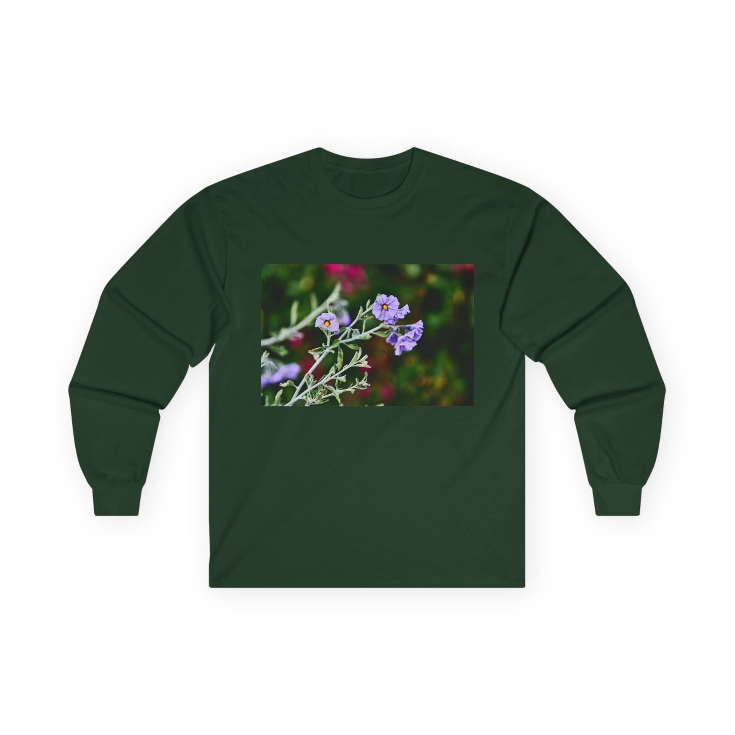 Native Solanum Umbelliferum Photo Long Sleeve Tee — Garden Botanical Shirt