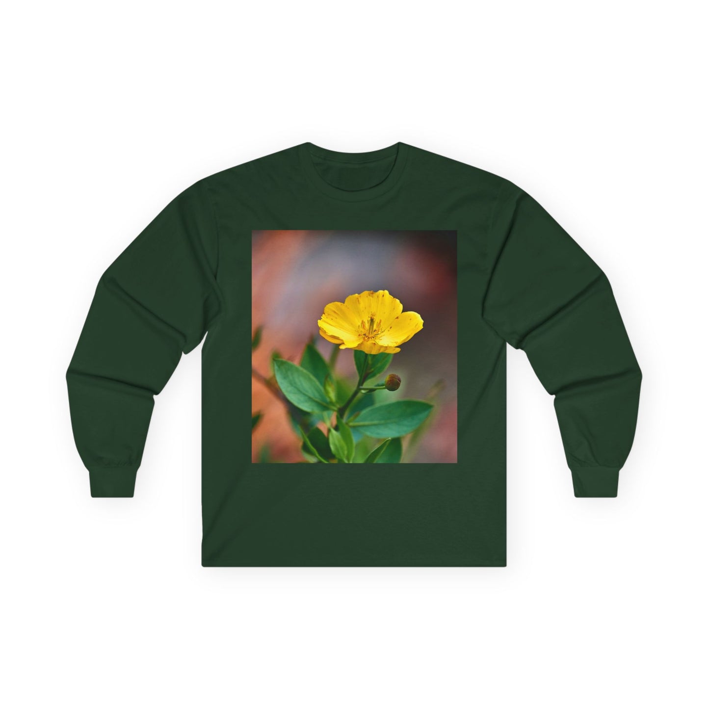Botanical Long Sleeve Tee - Channel Island Bush Poppy Photo