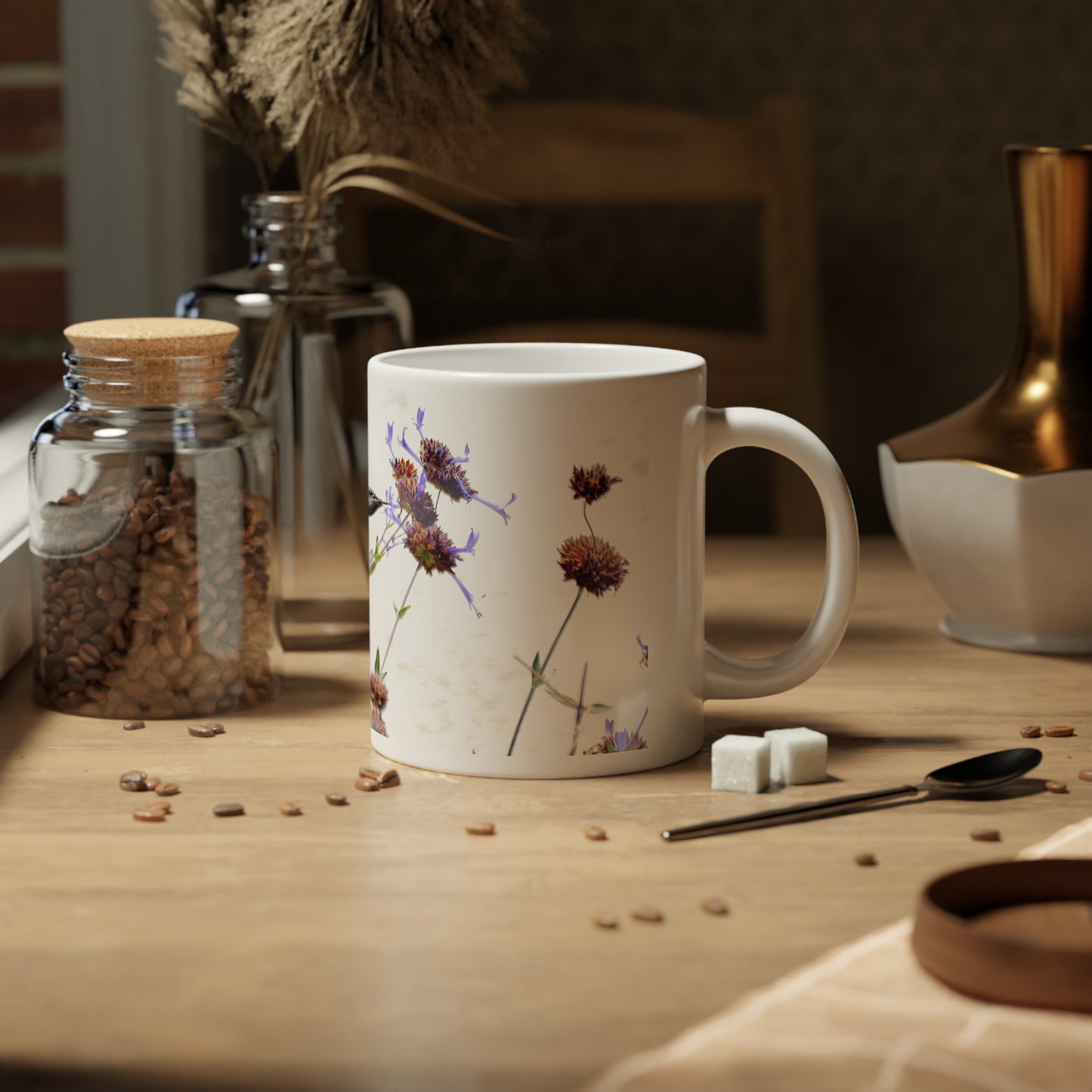 Large Mug - Anna's Hummingbird with Clevelandii Sage 20oz