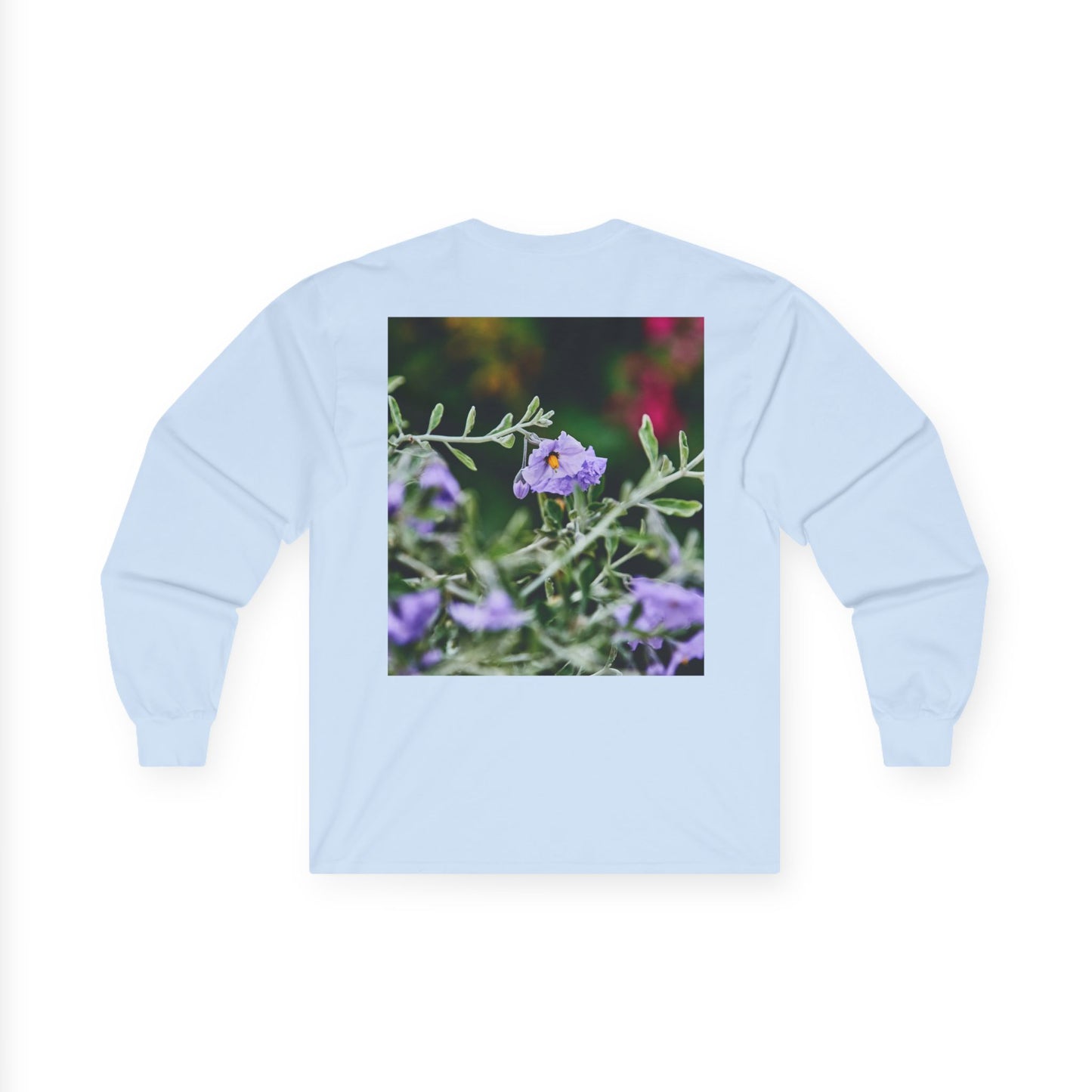 Native Solanum Umbelliferum Photo Long Sleeve Tee — Garden Botanical Shirt