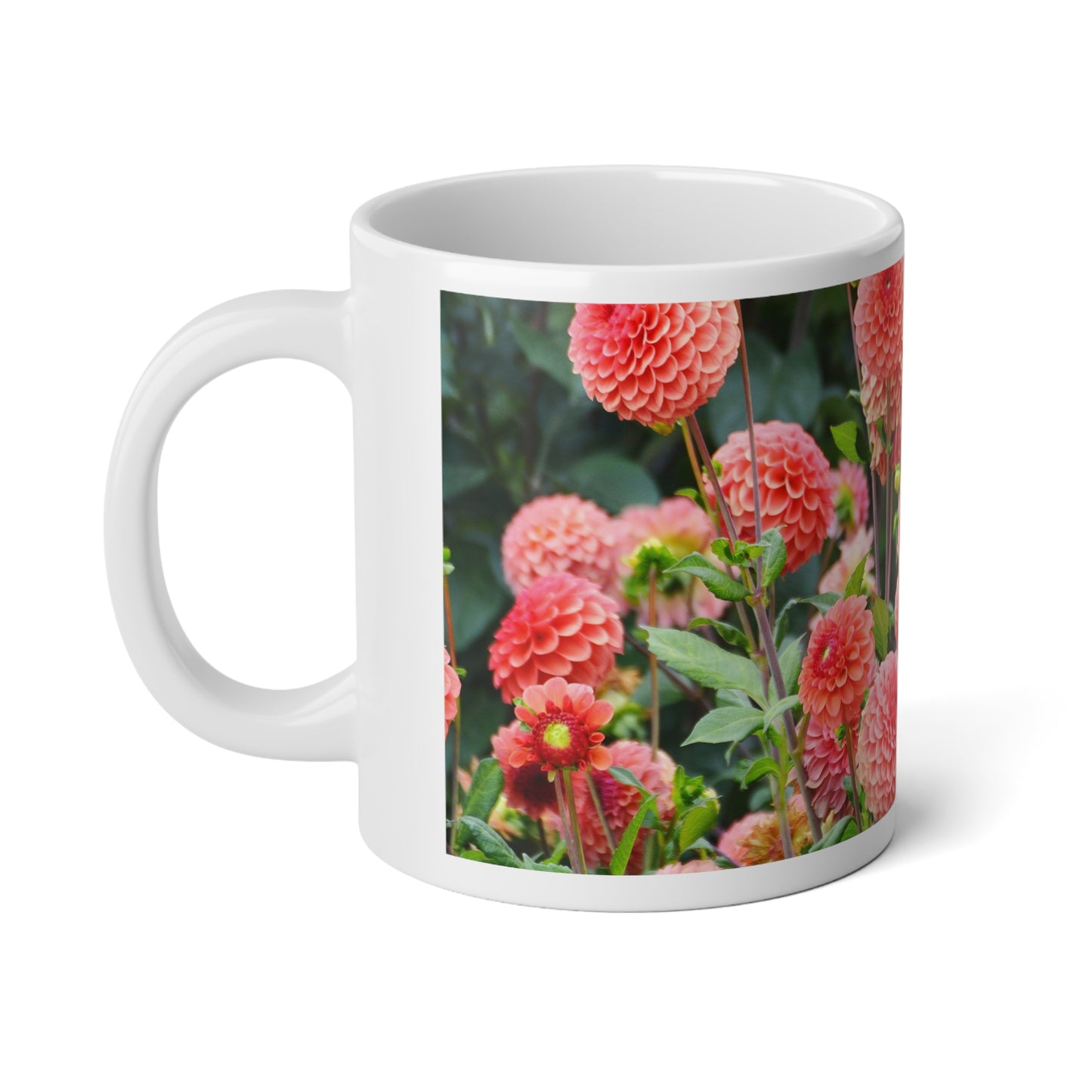 Mug - Formal Decorative Dahlias 20oz Jumbo Mug