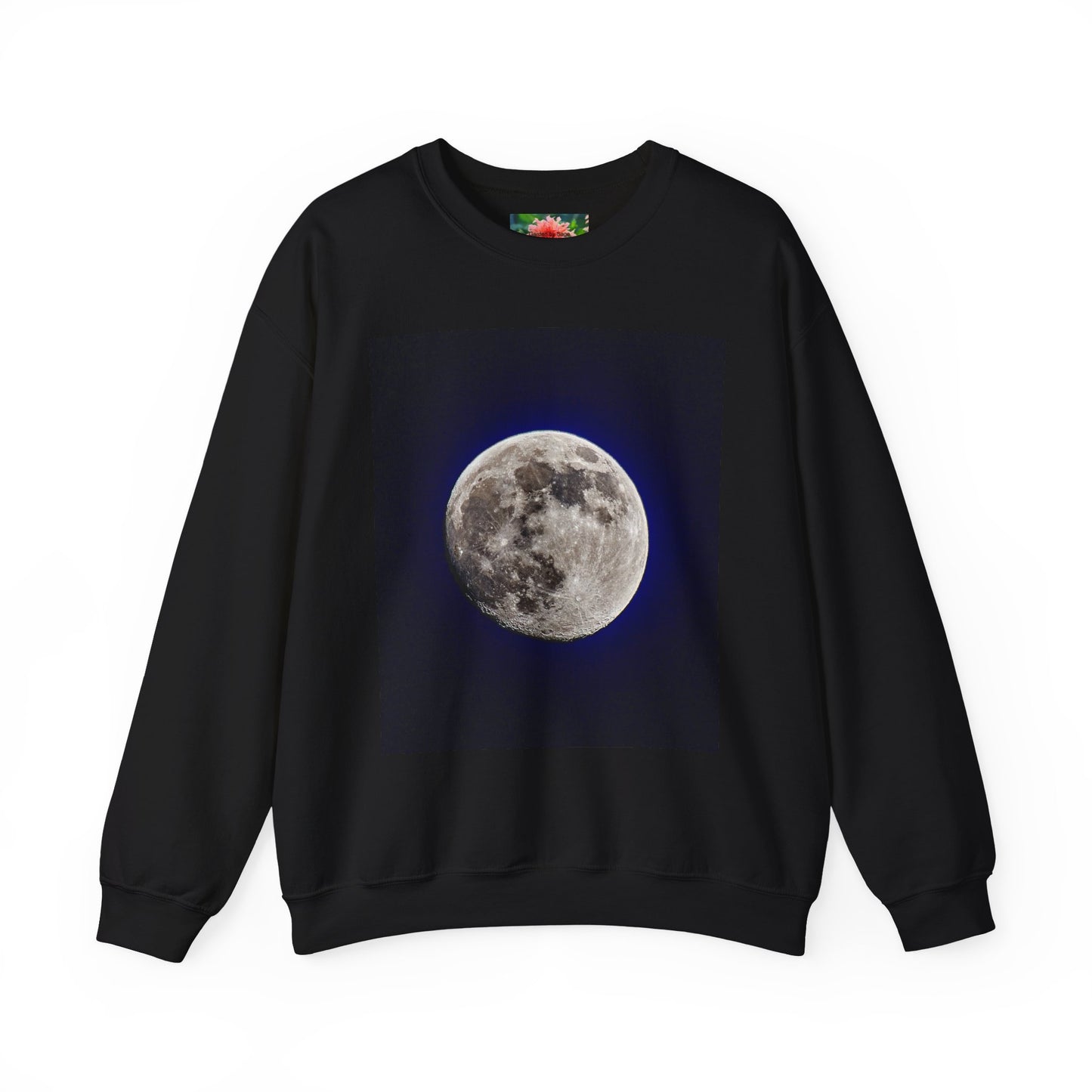 Moon Phase Crewneck Sweatshirt — Front & Back Lunar Photo Print