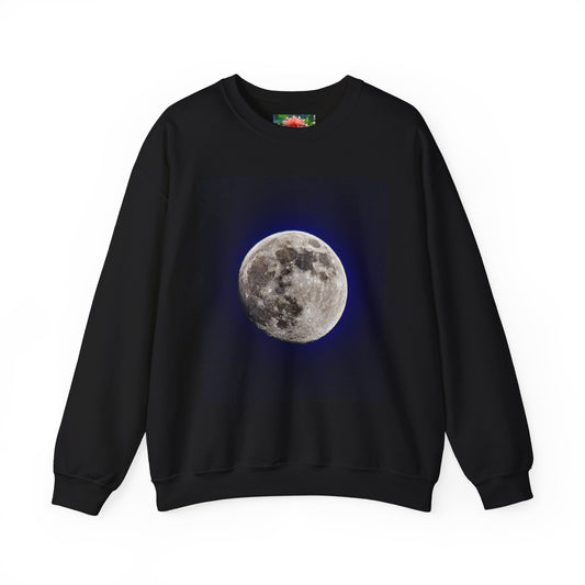 Moon Phase Crewneck Sweatshirt — Front & Back Lunar Photo Print