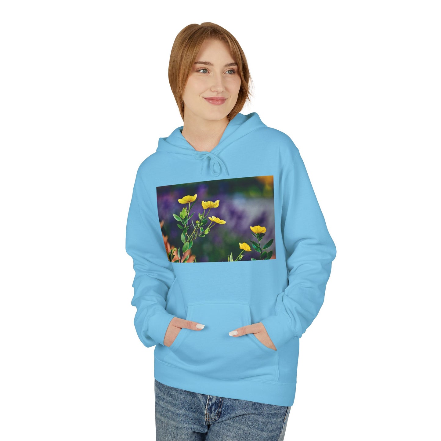 California Native Flower Hoodie — Channel Island Bush Poppy & Catalina Rock Flower Photo